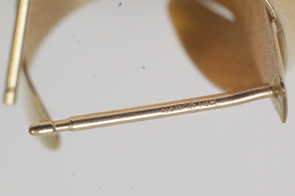 14K Yellow Gold NARCO Earrings