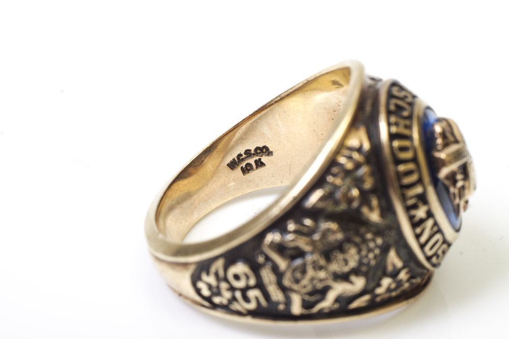 Three 10K Gold Class Rings