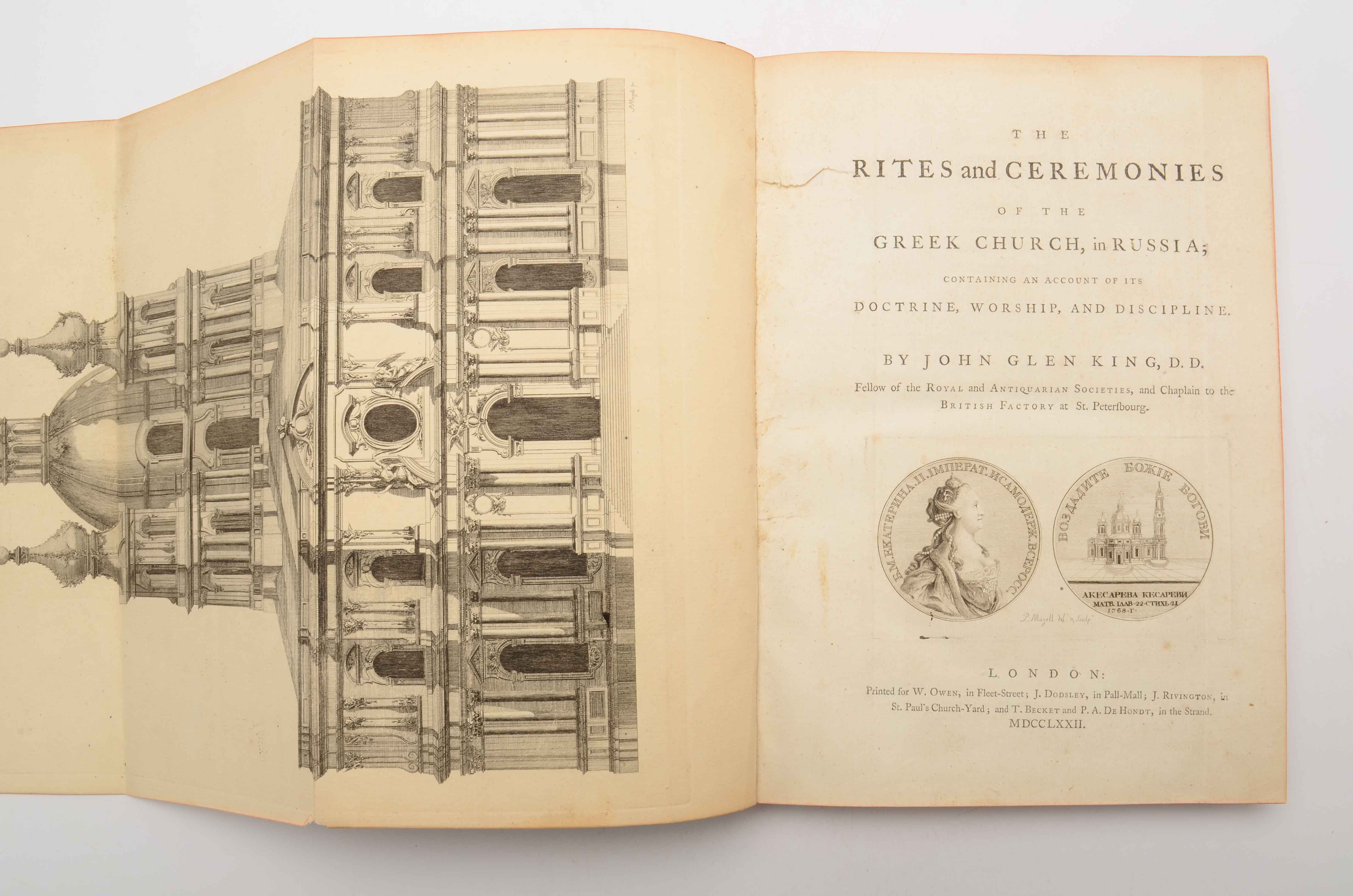 1777 "Rites of the Greek Church in Russia"
