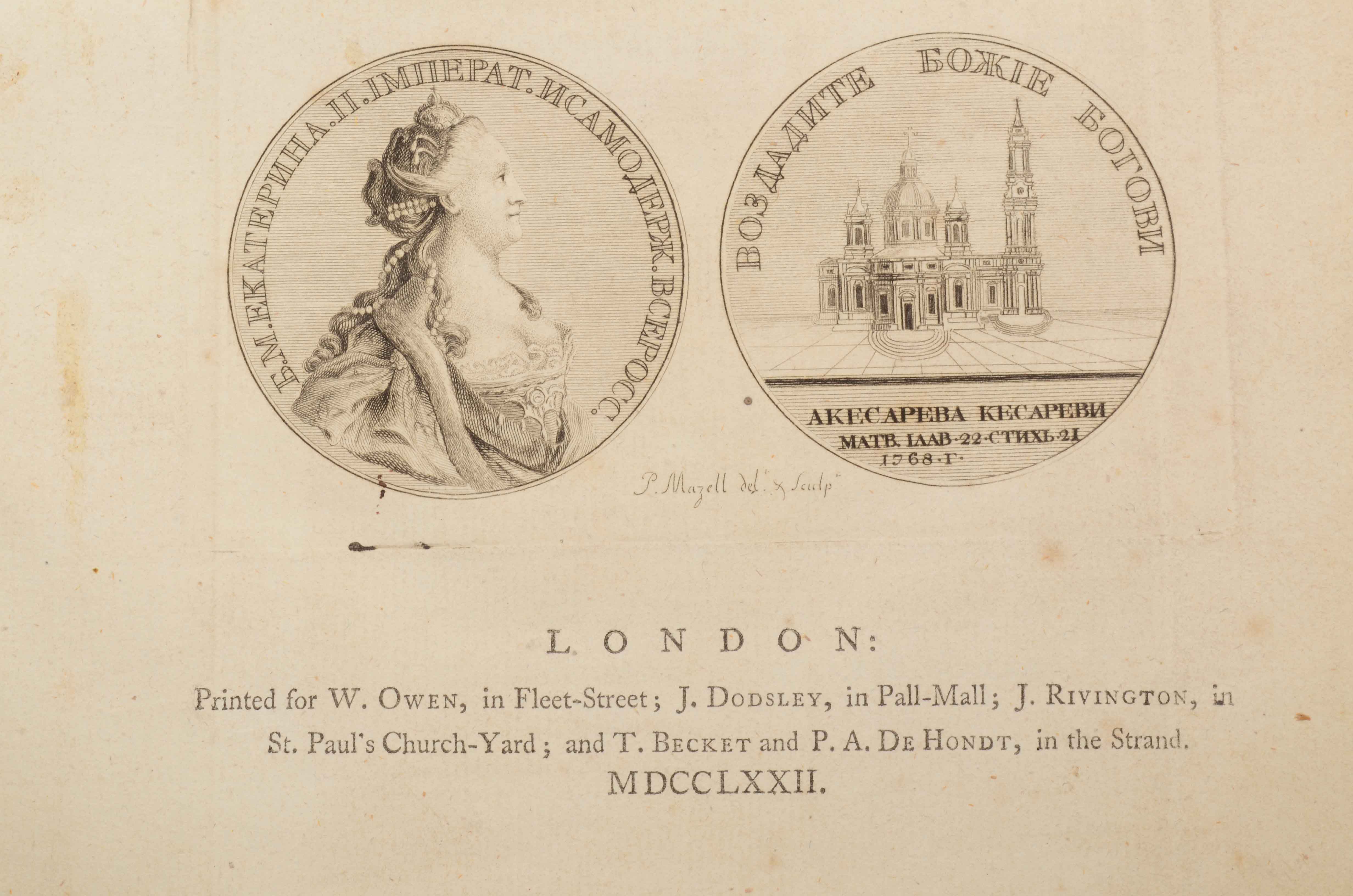 1777 "Rites of the Greek Church in Russia"