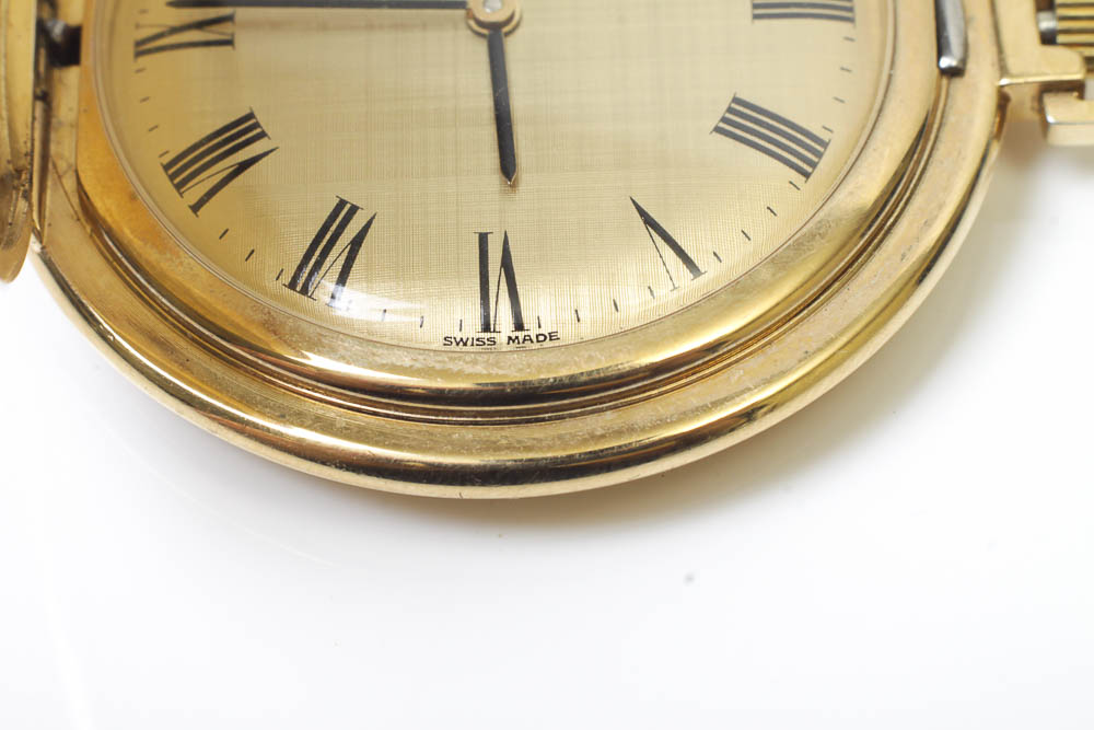 Bulova Gold Plated Pocket Watch