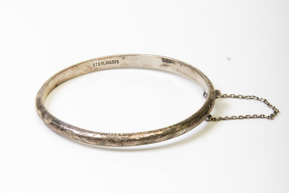 Three Sterling Silver Bracelets