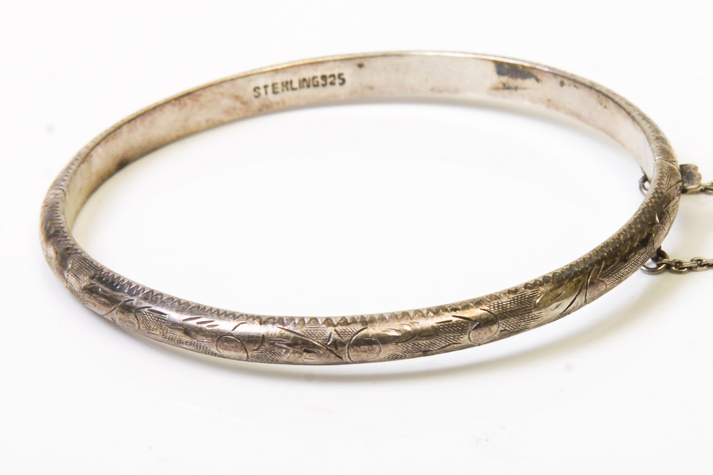 Three Sterling Silver Bracelets