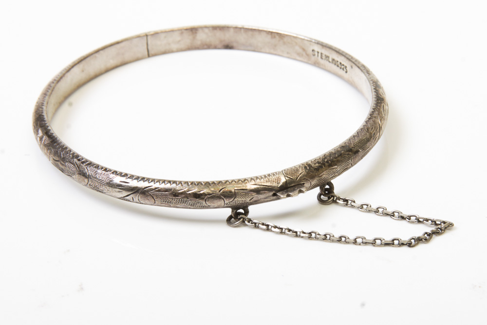 Three Sterling Silver Bracelets