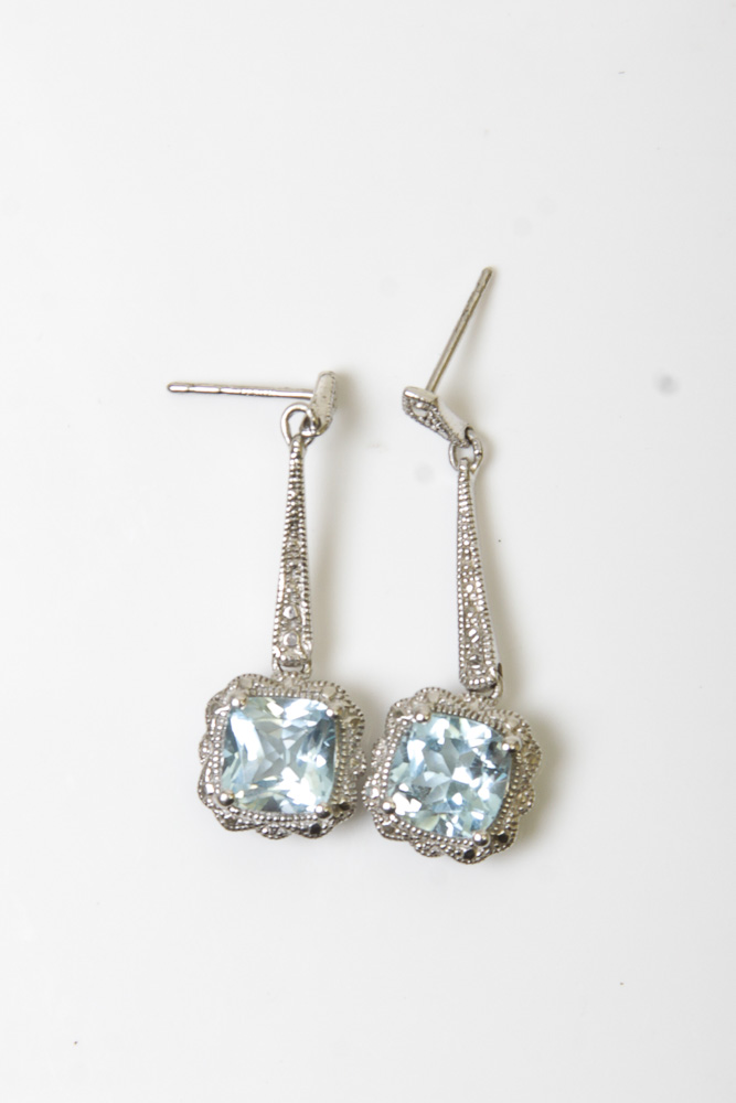 Variety of Sterling Silver Dangle Earrings