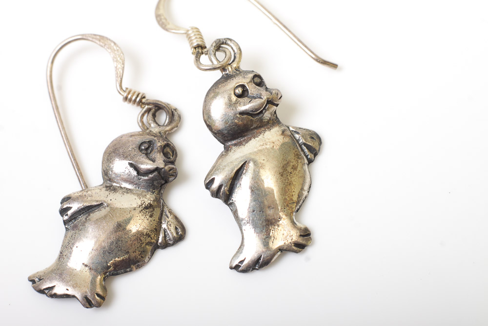 Variety of Sterling Silver Dangle Earrings