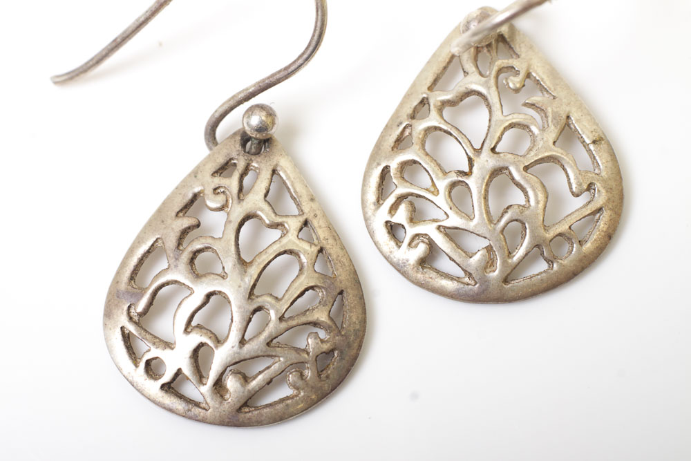 Variety of Sterling Silver Dangle Earrings