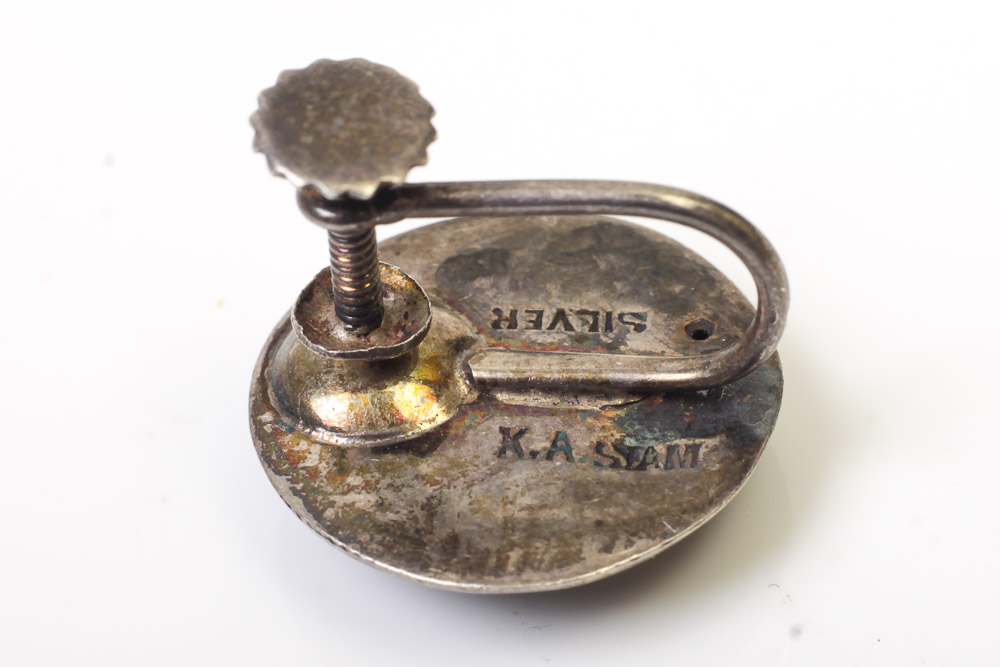 Group of Vintage Sterling Silver Earrings