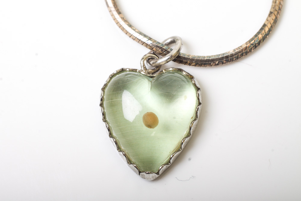 Group of Sterling Silver Heart Necklaces