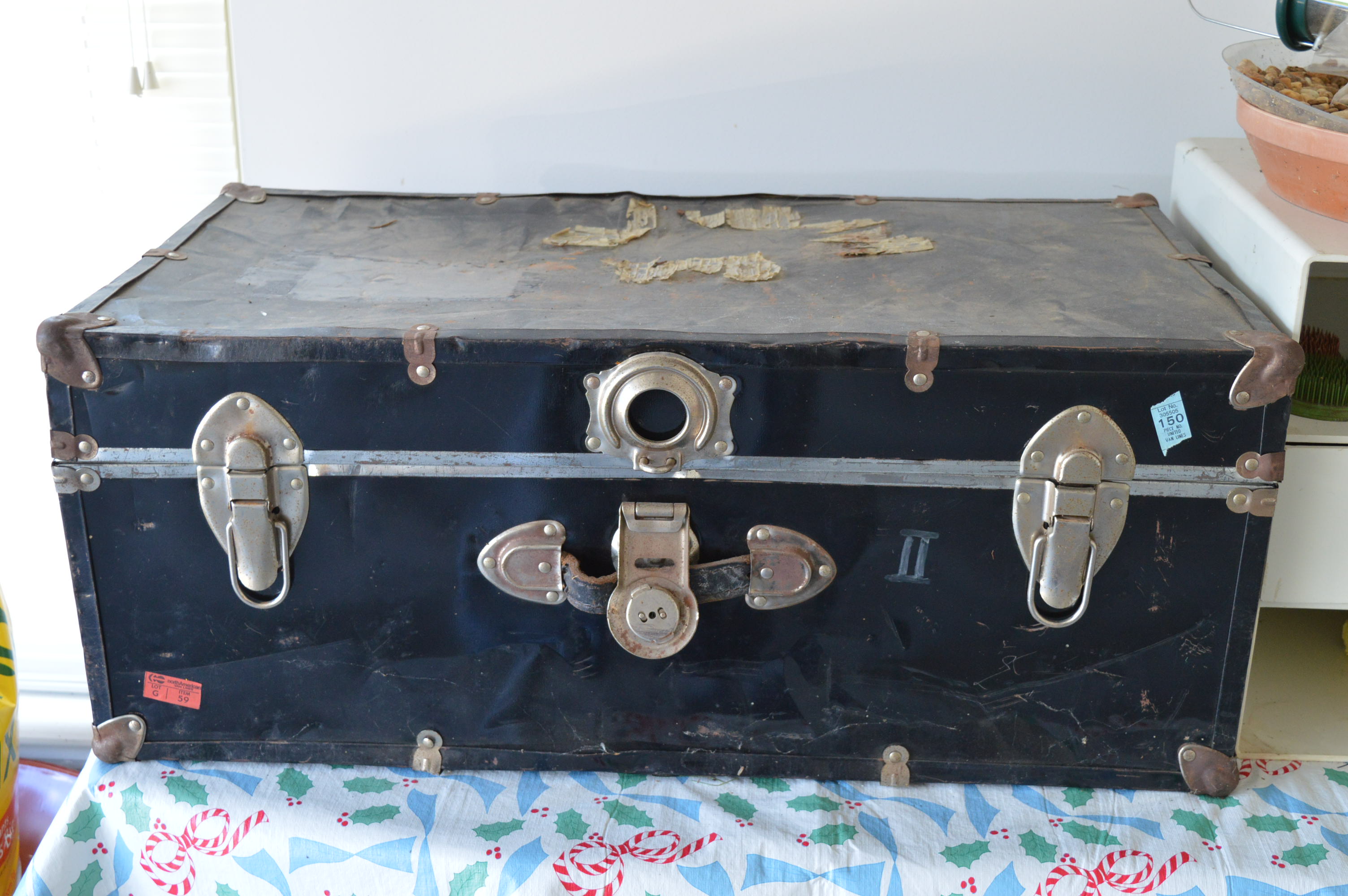 Vintage Metal Footlocker