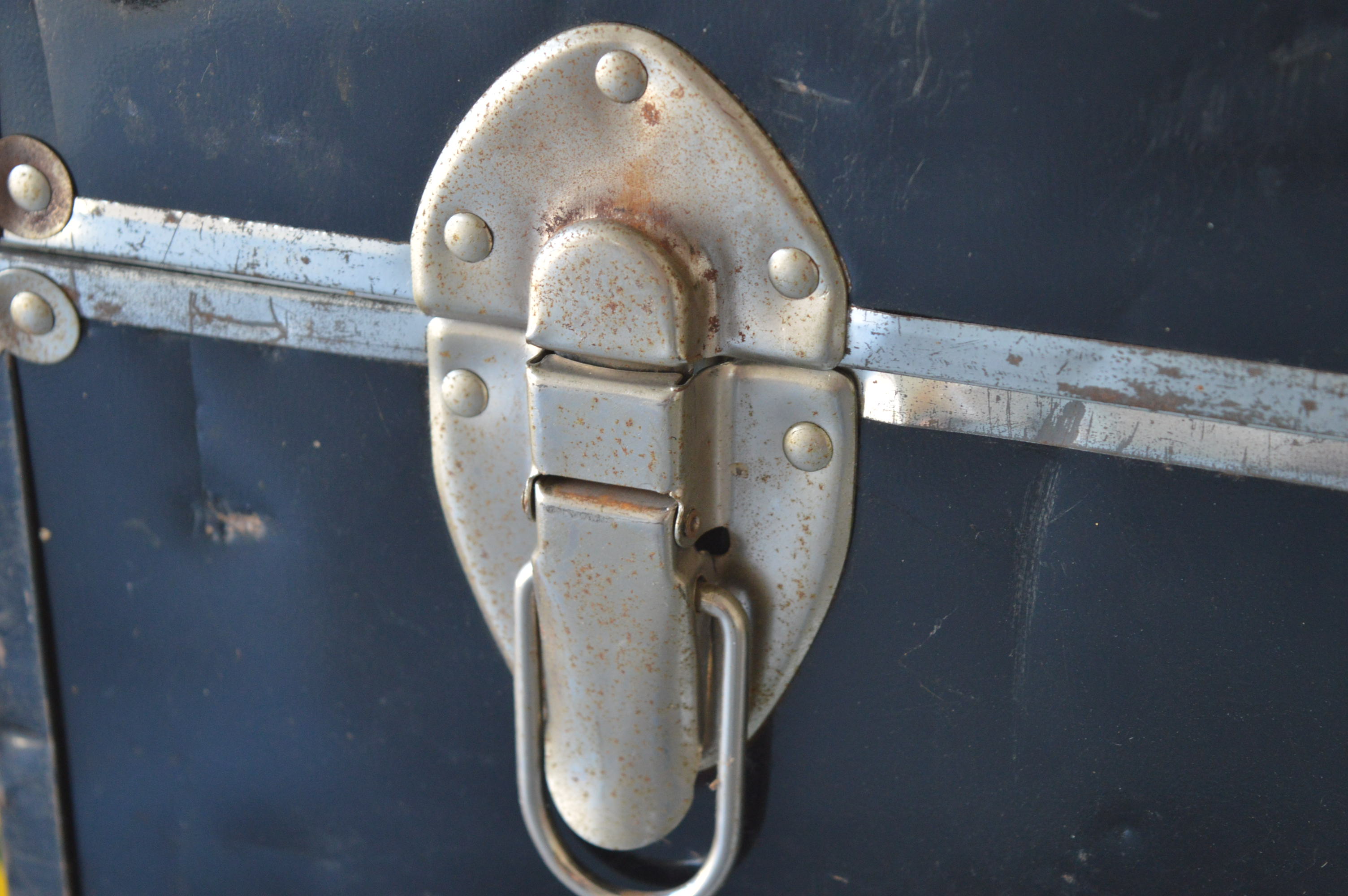 Vintage Metal Footlocker