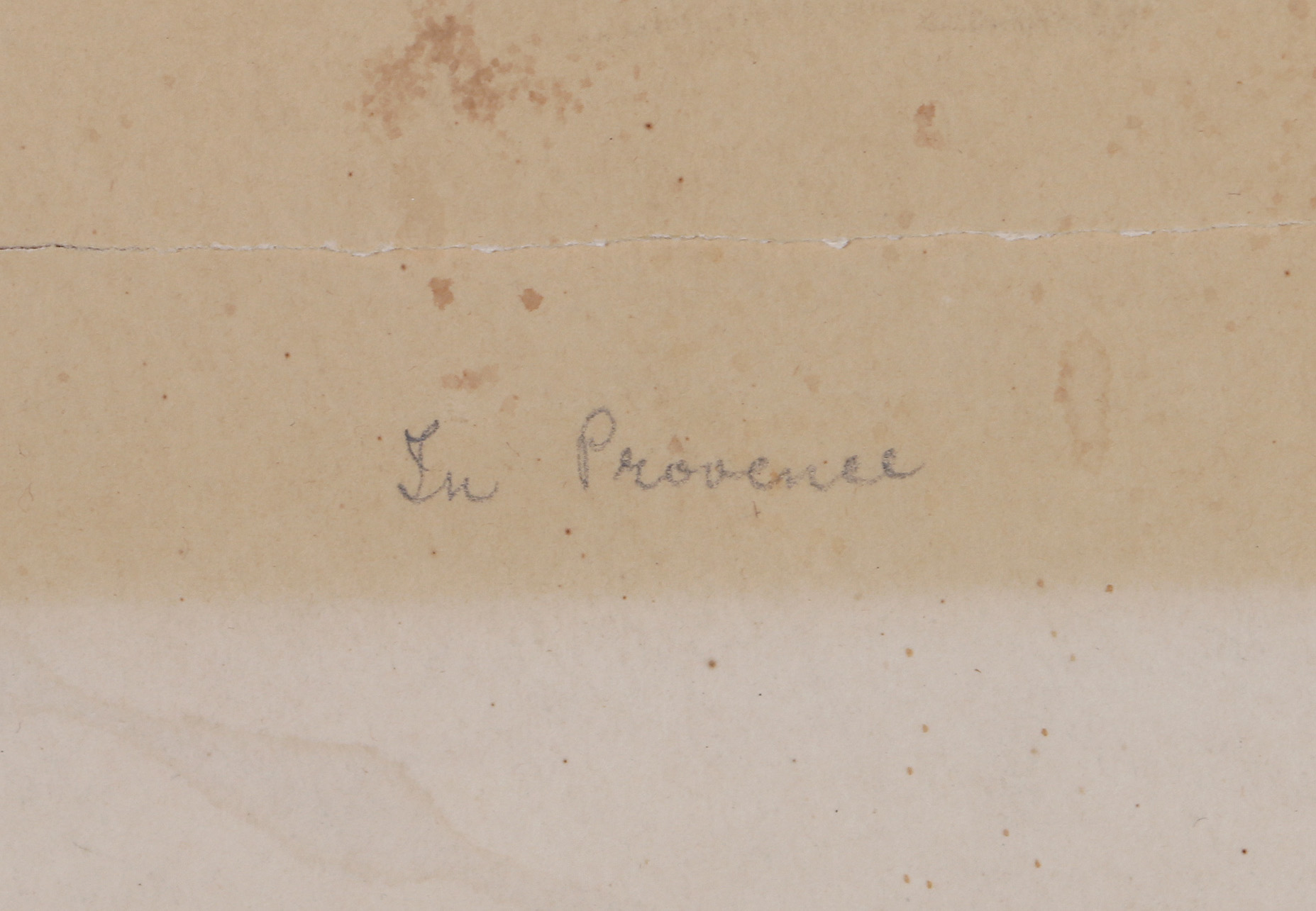 Arthur Bowen Davies 1924 Signed Stone Lithograph "In Provence"