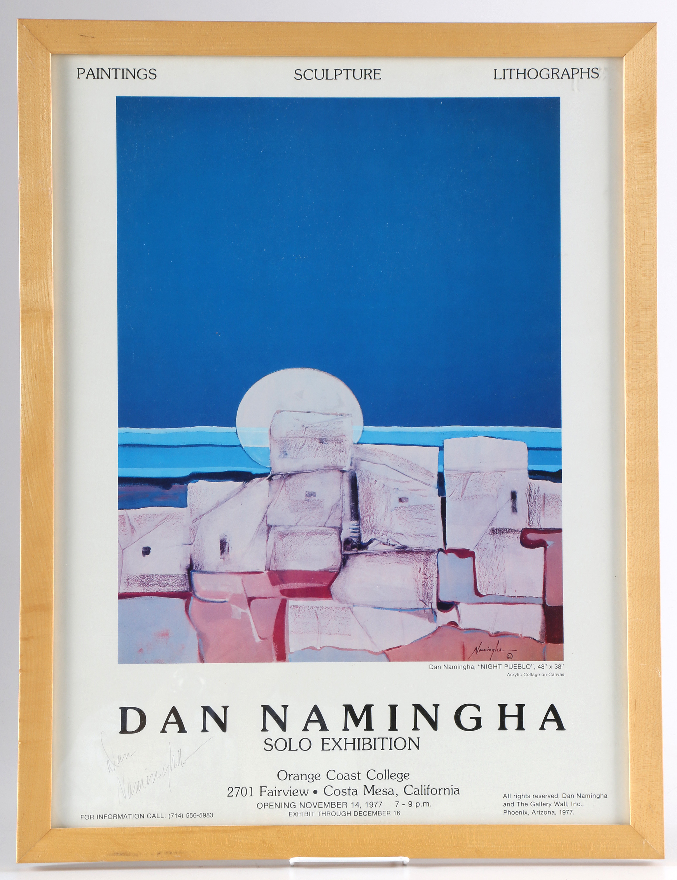 Dan Namingha Solo Exhibition Poster