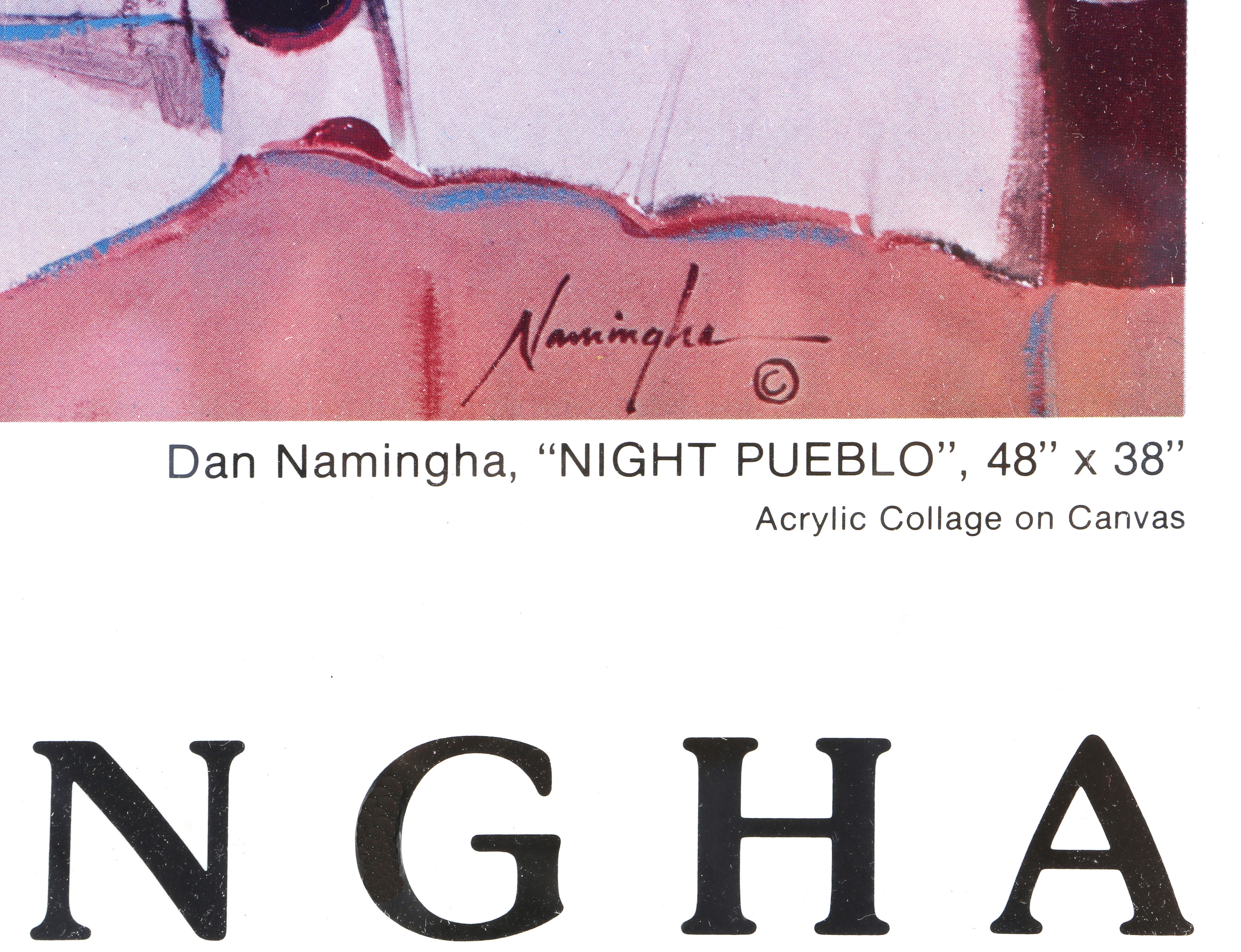 Dan Namingha Solo Exhibition Poster
