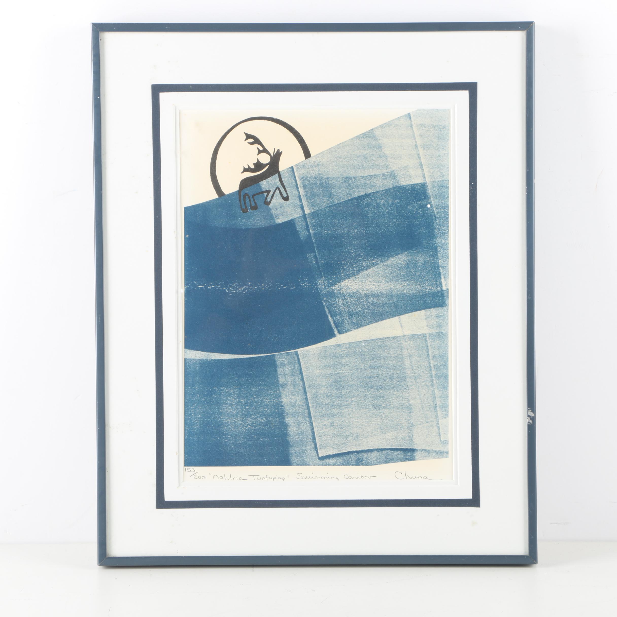 Chuna Limited Edition Offset Lithograph "Nalulvia Tuntupiag"