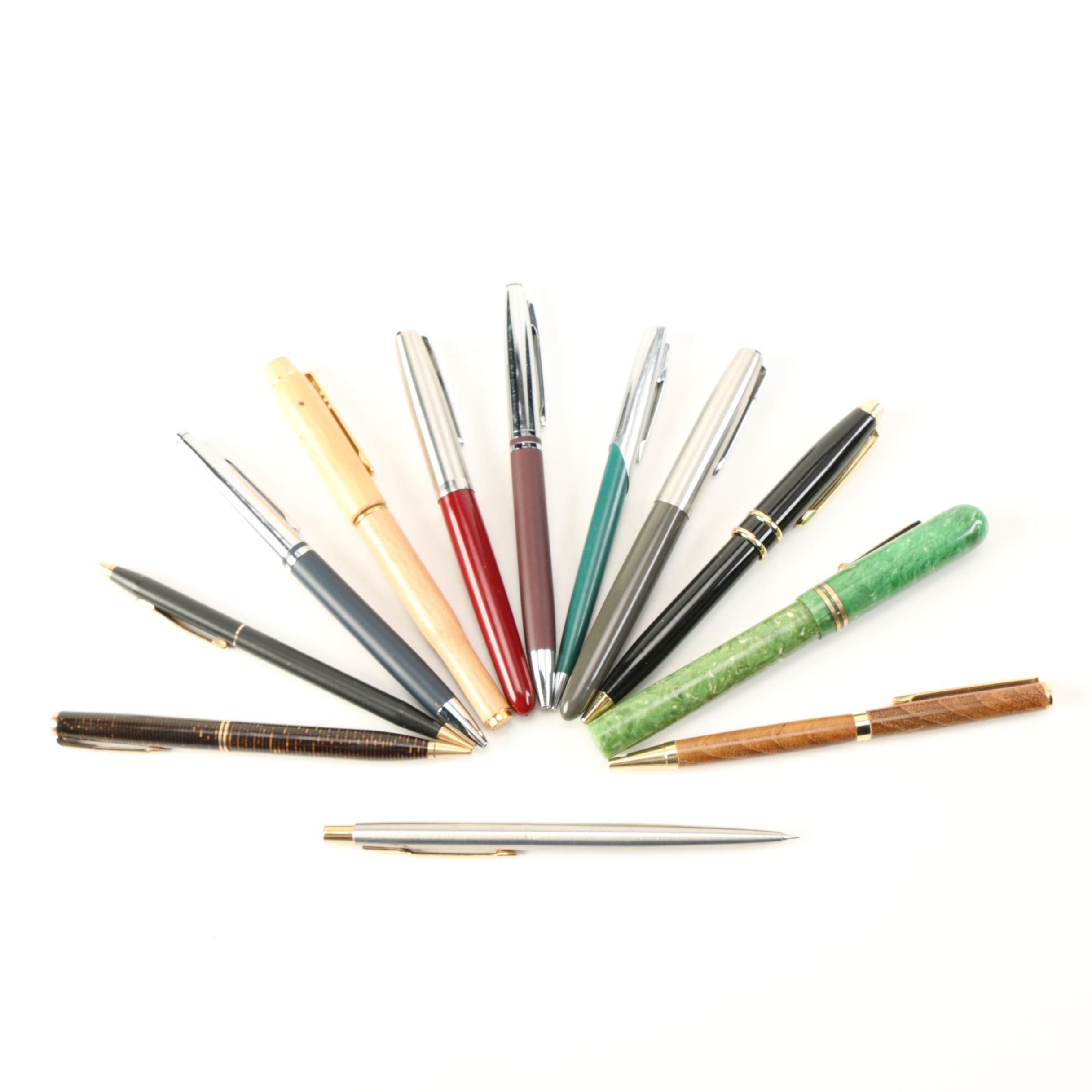 Assorted Calligraphy Pen, Mechanical Pencils, and Twist Pens