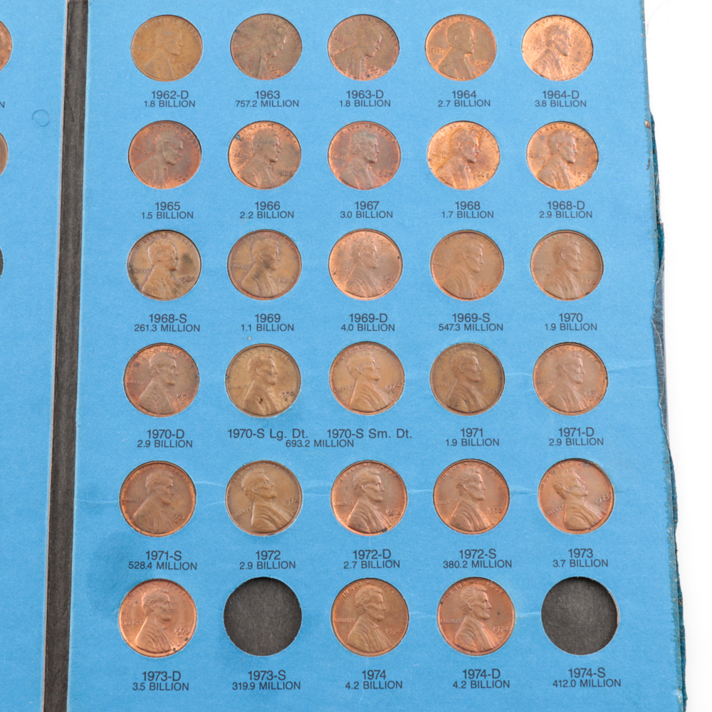Six Whitman Binders of Lincoln Cents
