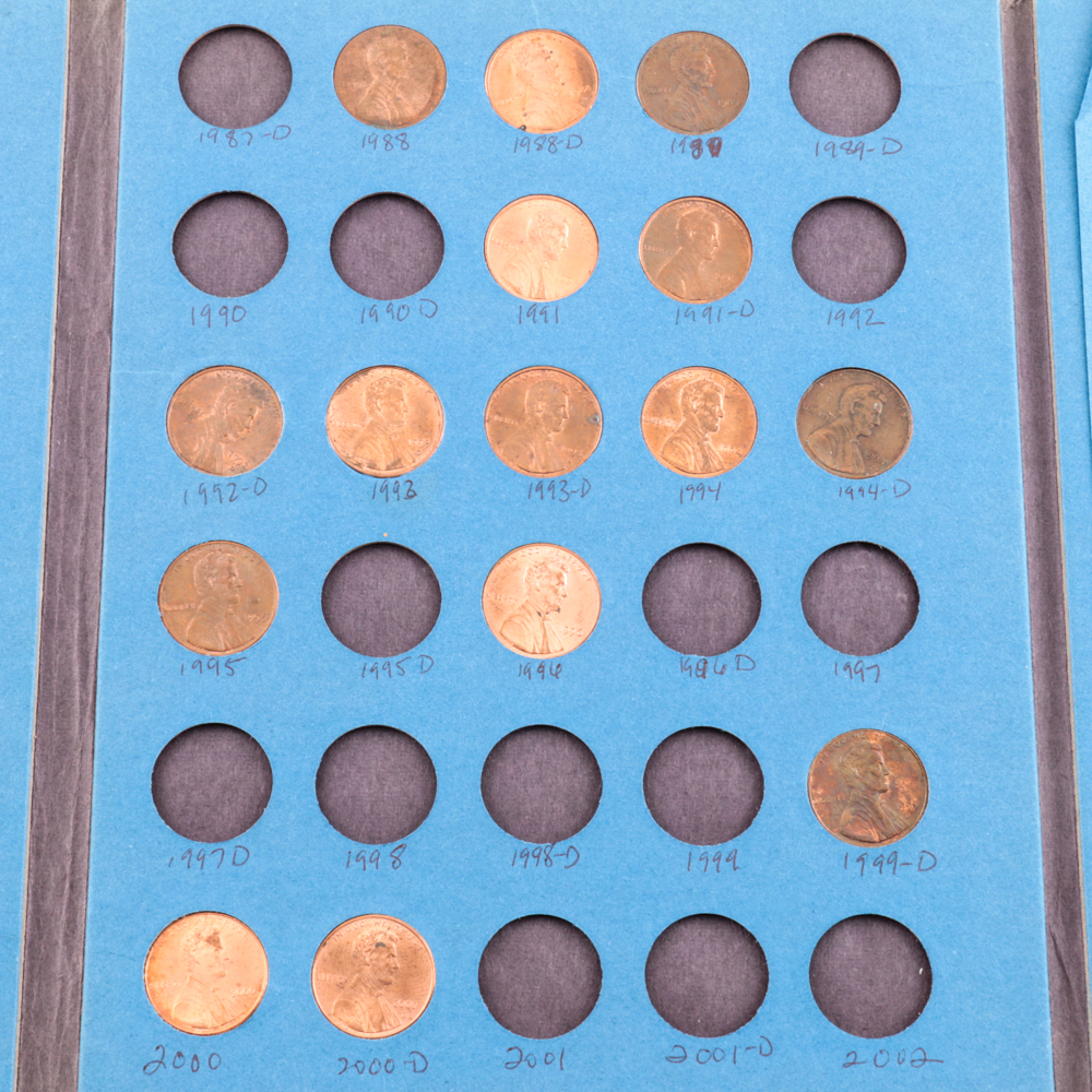 Six Whitman Binders of Lincoln Cents