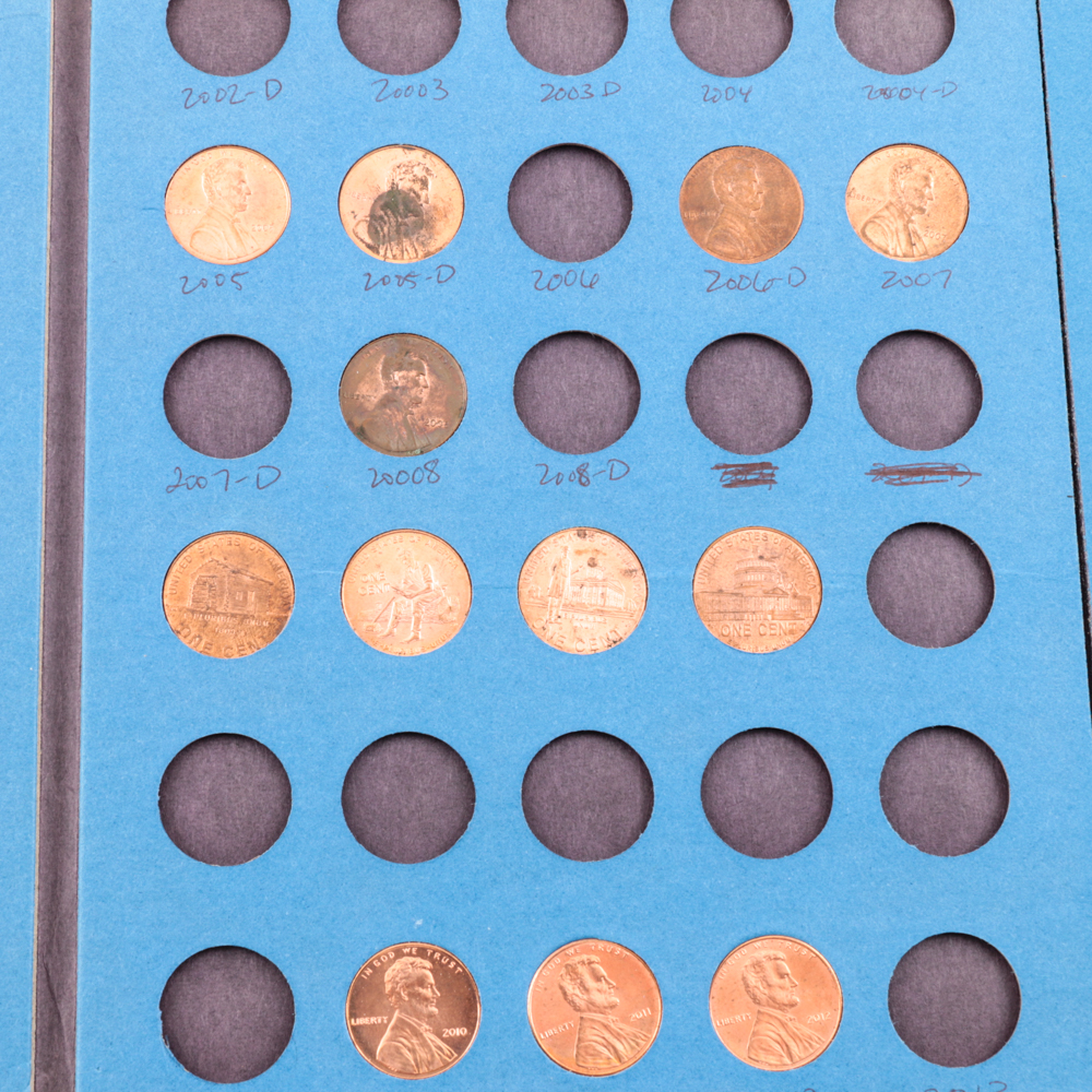 Six Whitman Binders of Lincoln Cents