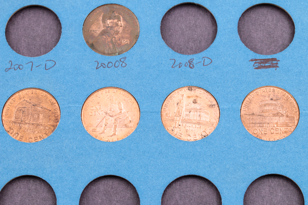 Six Whitman Binders of Lincoln Cents