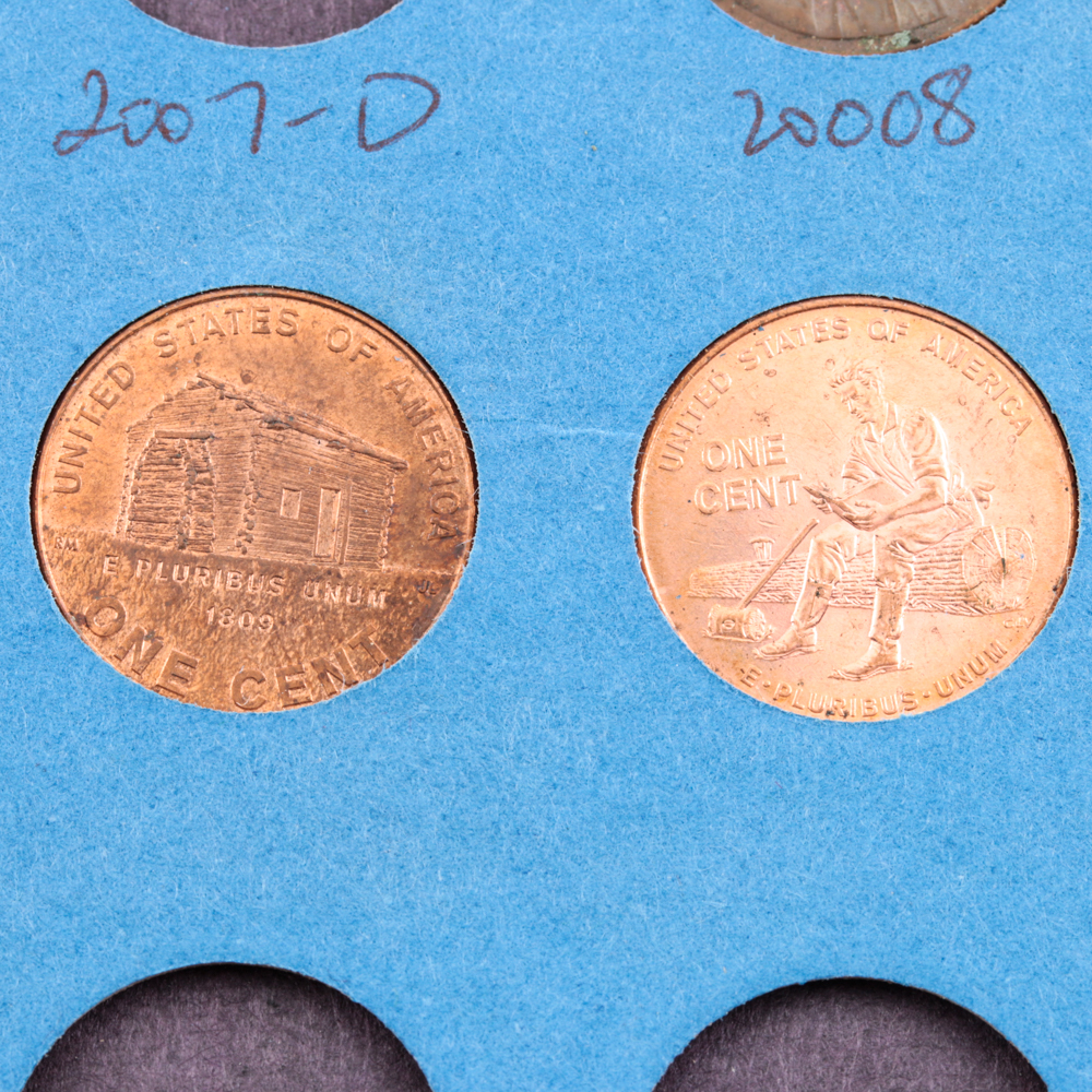 Six Whitman Binders of Lincoln Cents