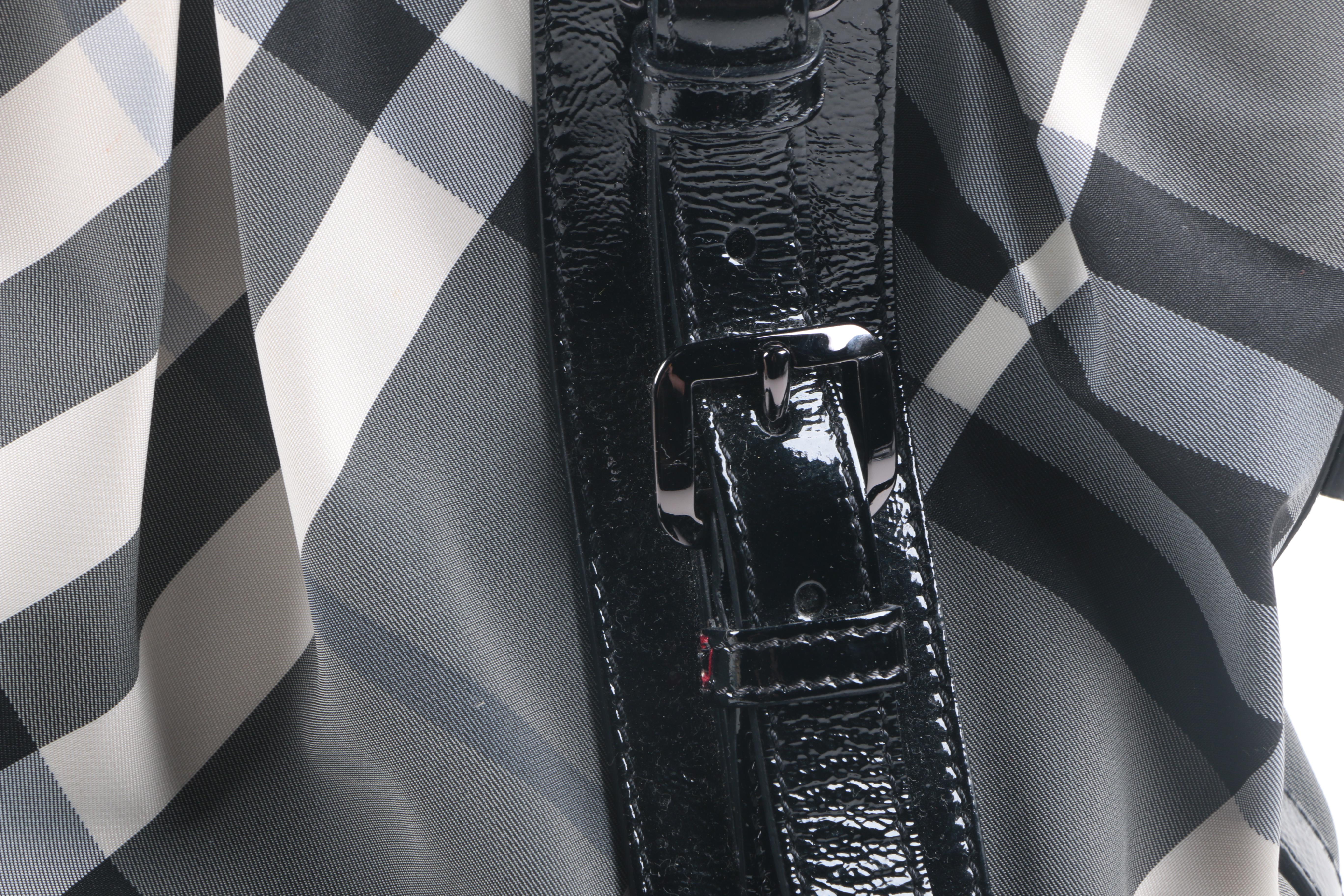 Burberry Gray Check Tote