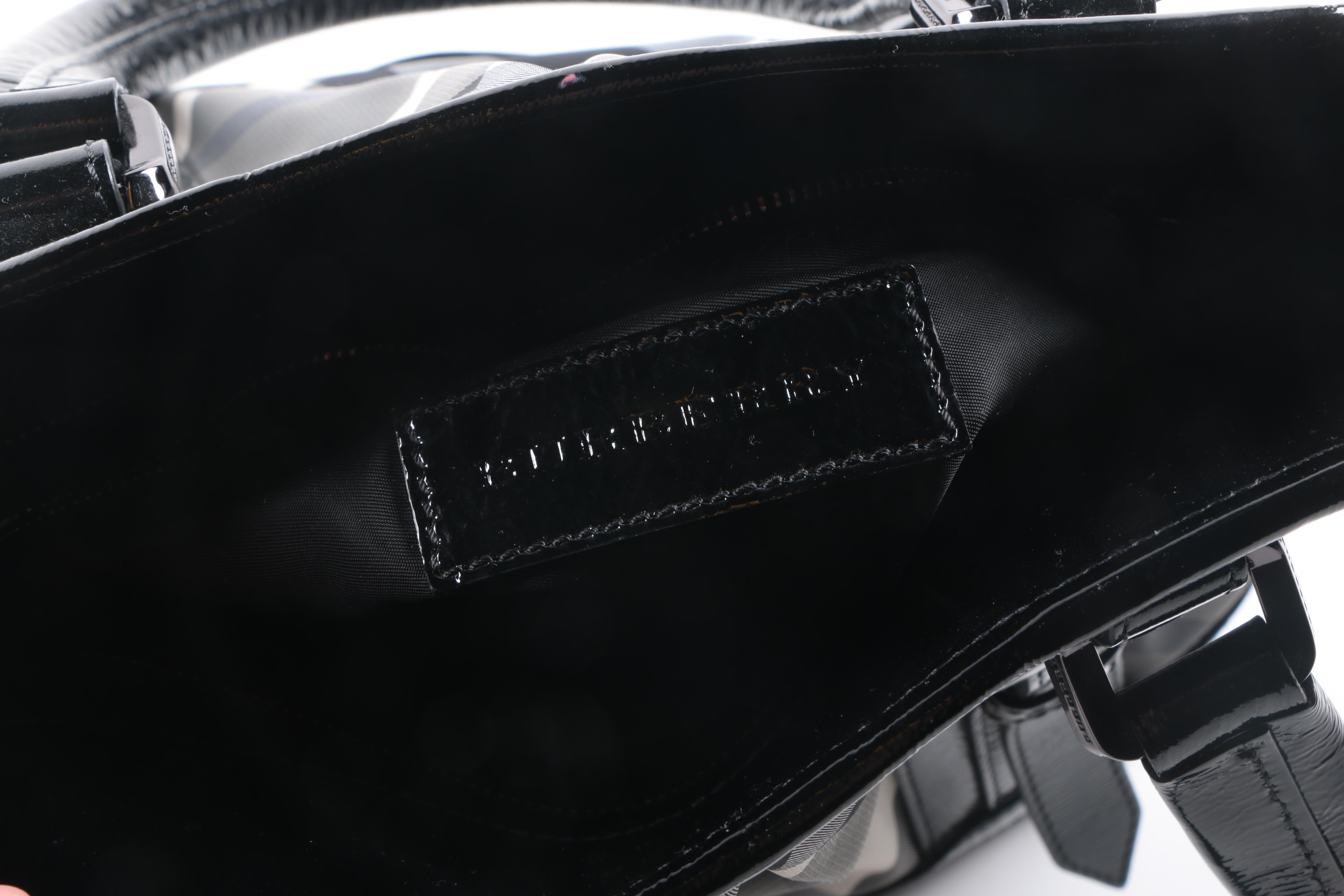 Burberry Gray Check Tote