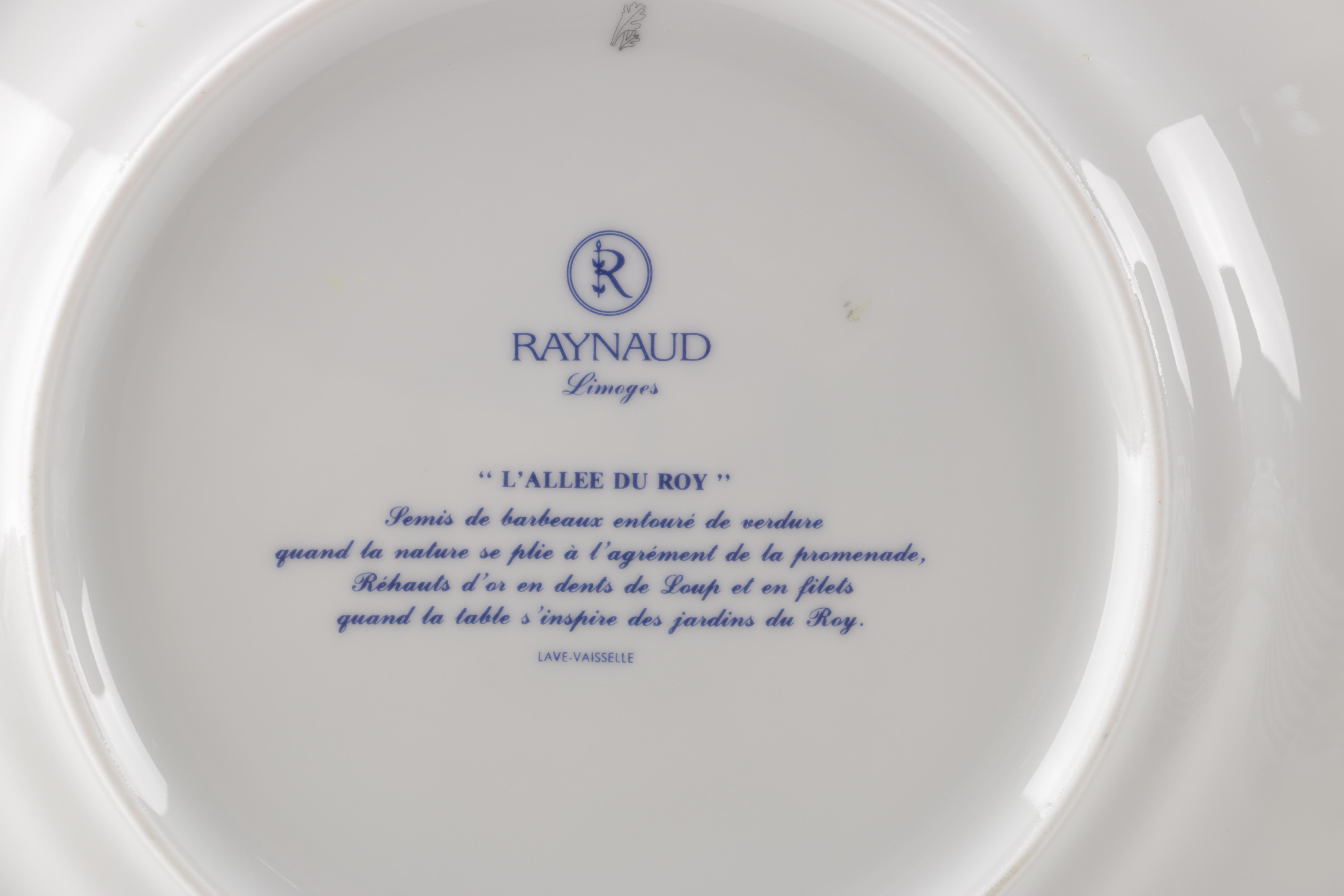 Raynaud Limoges "L'Allee du Roy" China Set