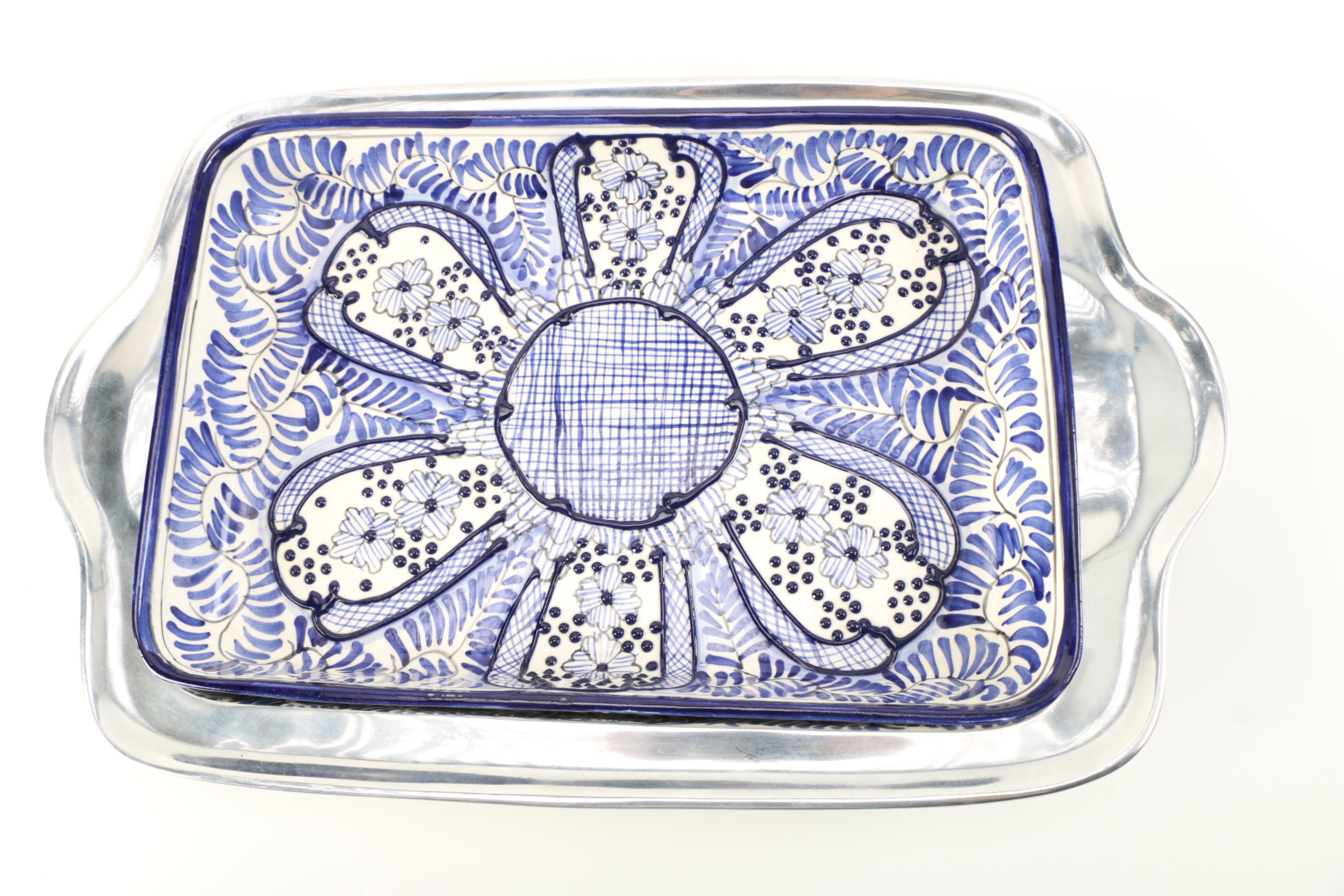 Hand-Painted Mexican Ceramic Tableware