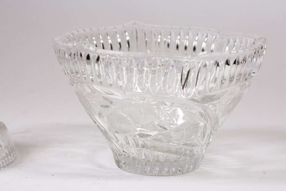 Collection of Pressed Crystal and Glass