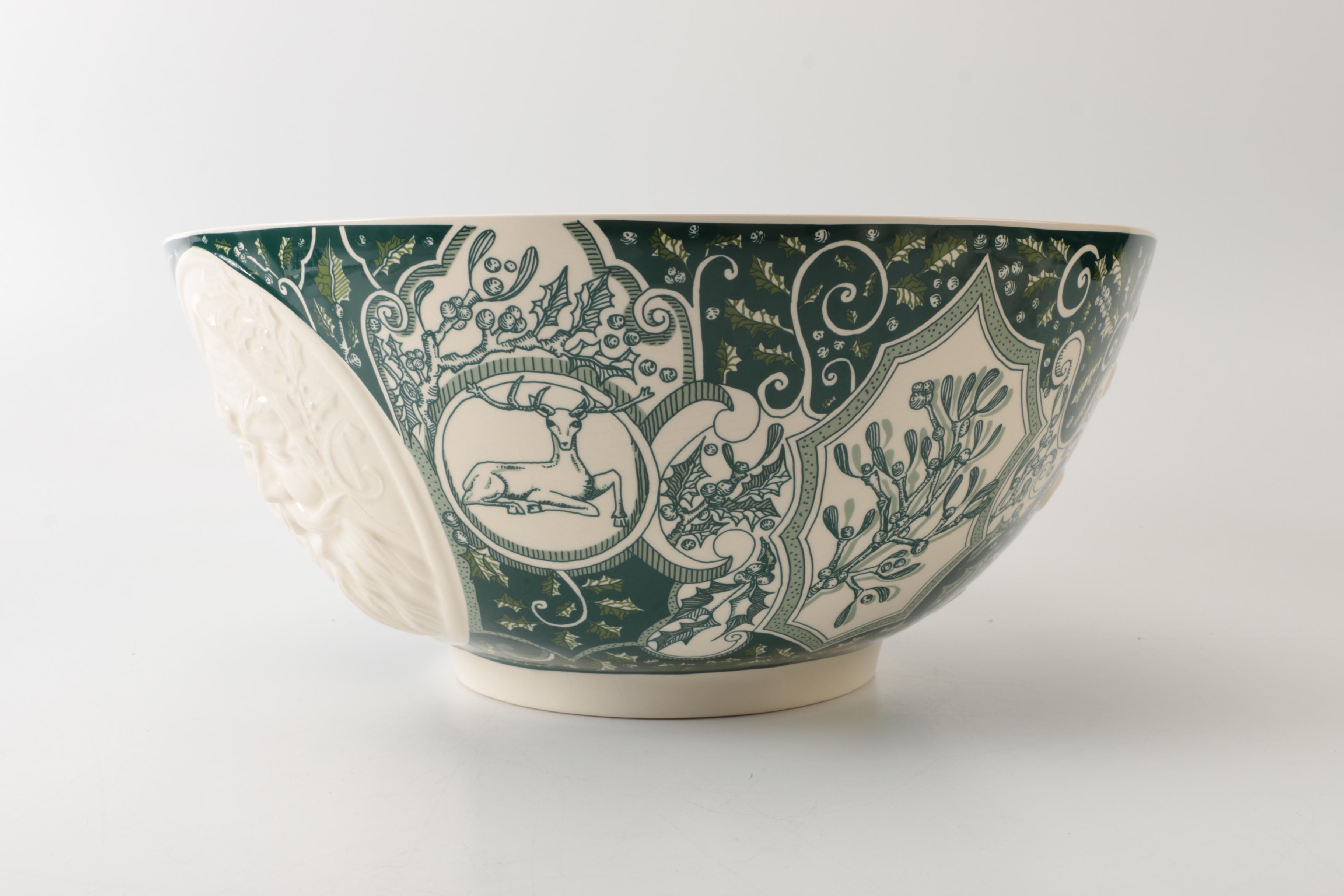 Vaillancourt Holiday Punch Bowl Set