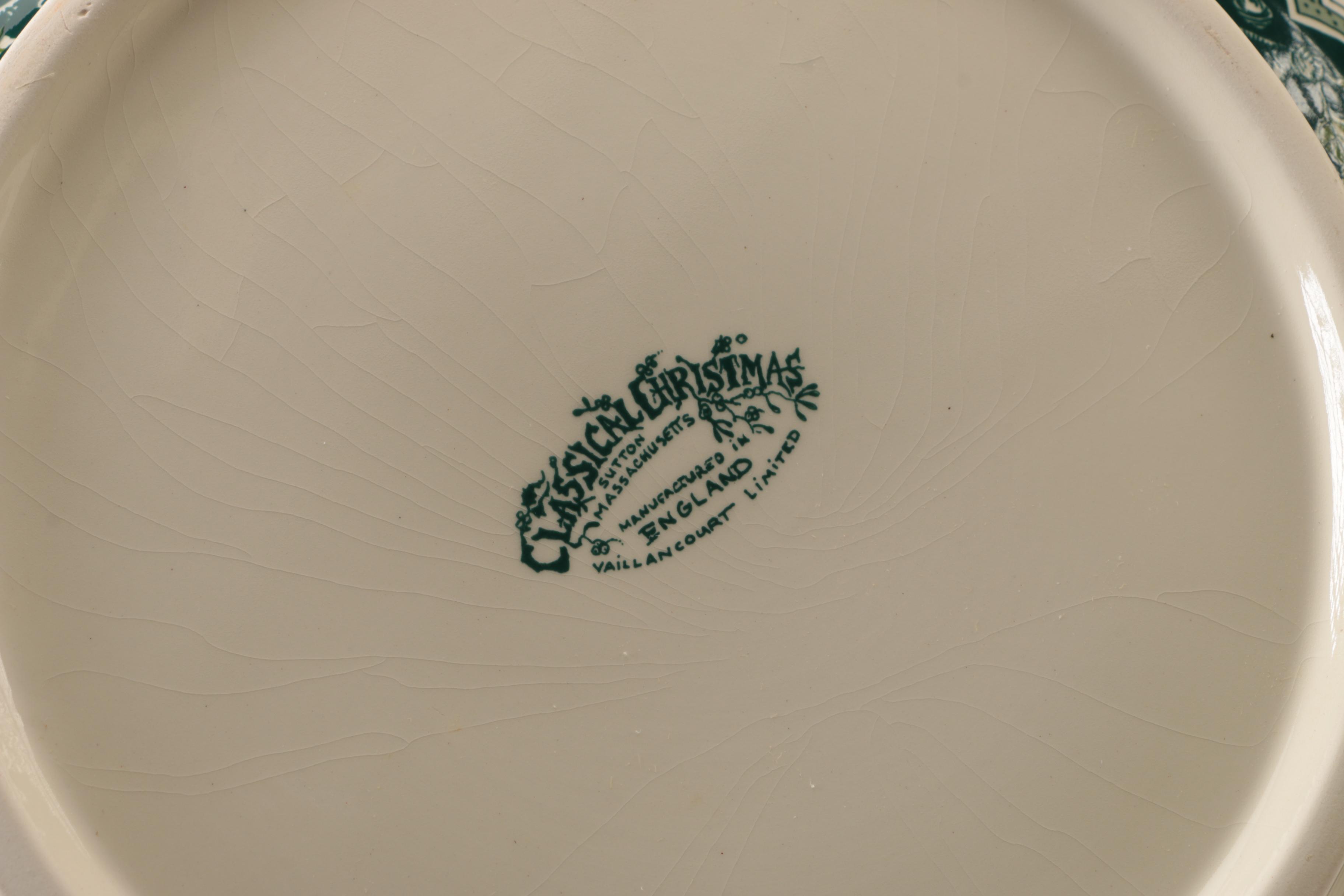 Vaillancourt Holiday Punch Bowl Set