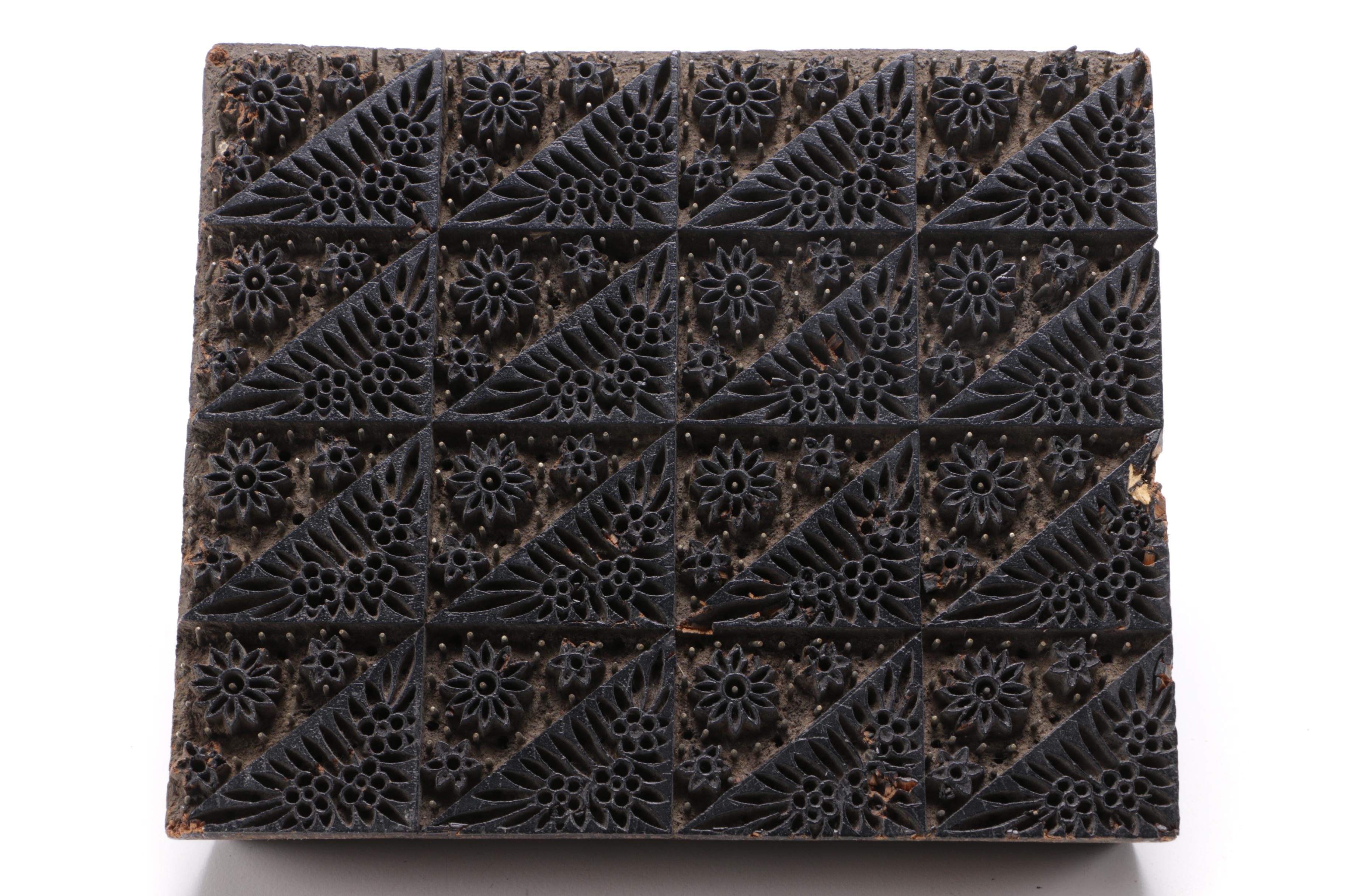 Wood-Block Printing Stamps and Metal Stamp