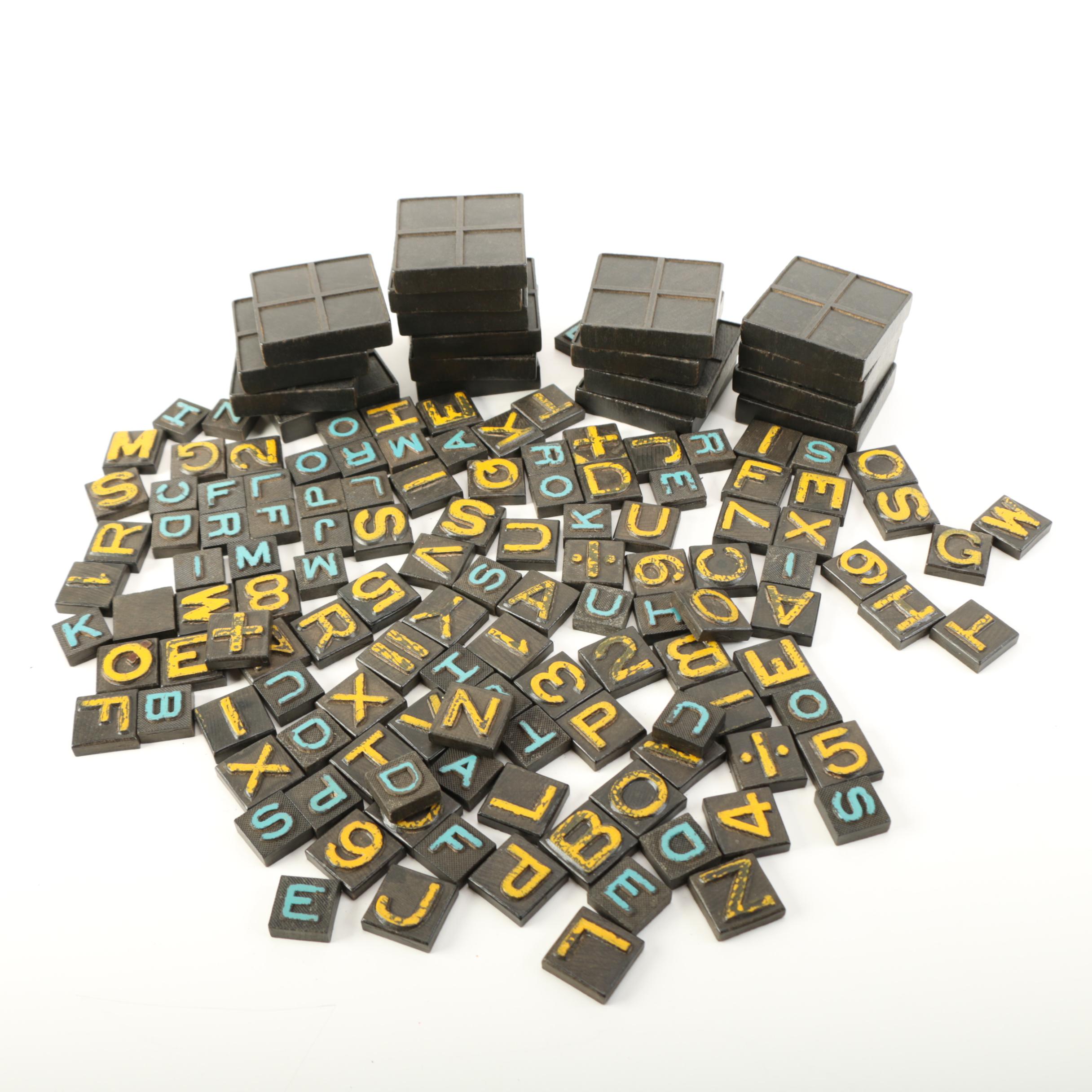 Square Plastic Numbers and Letters For Printing