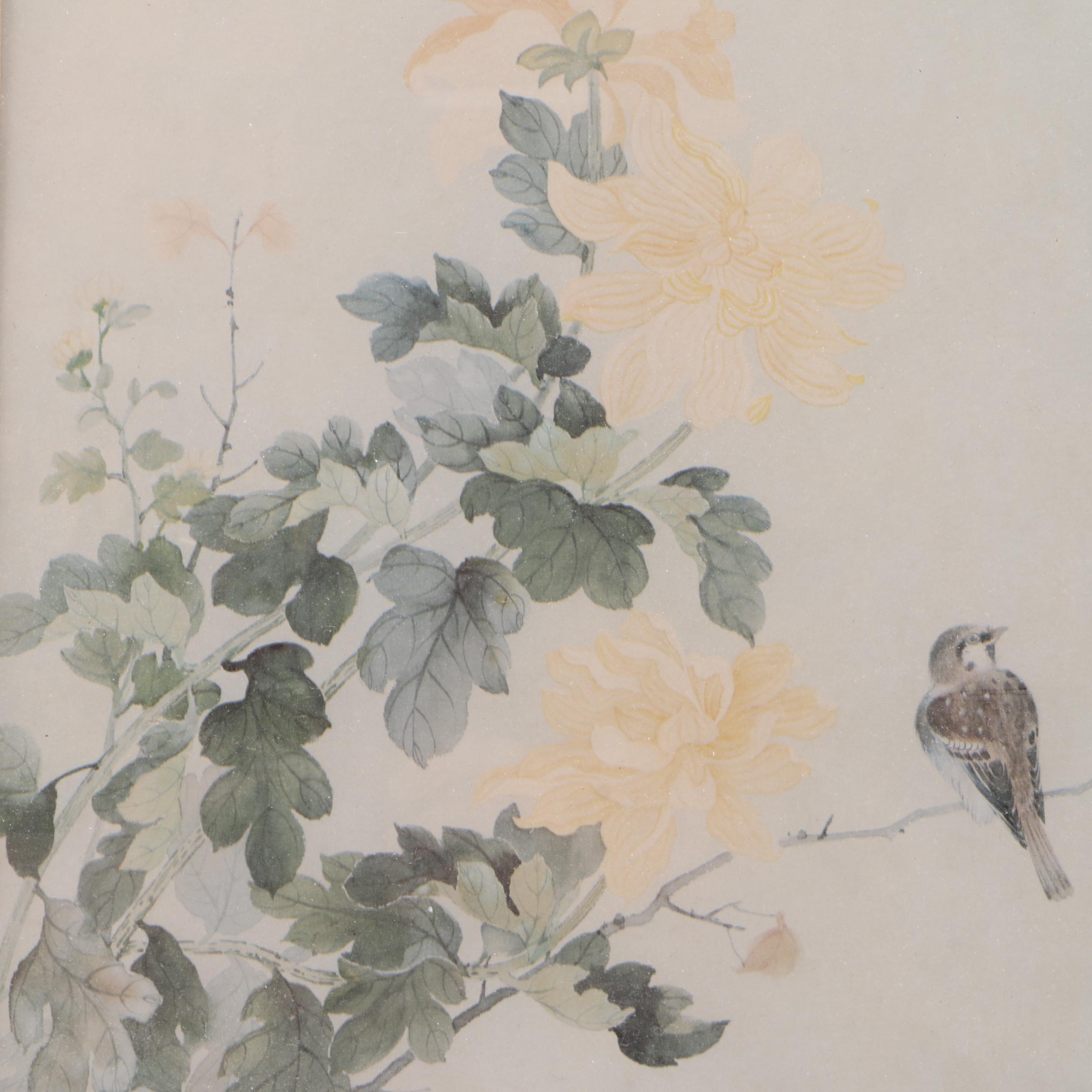 Offset Lithograph on Paper After Tong Shiang Chang of Nature