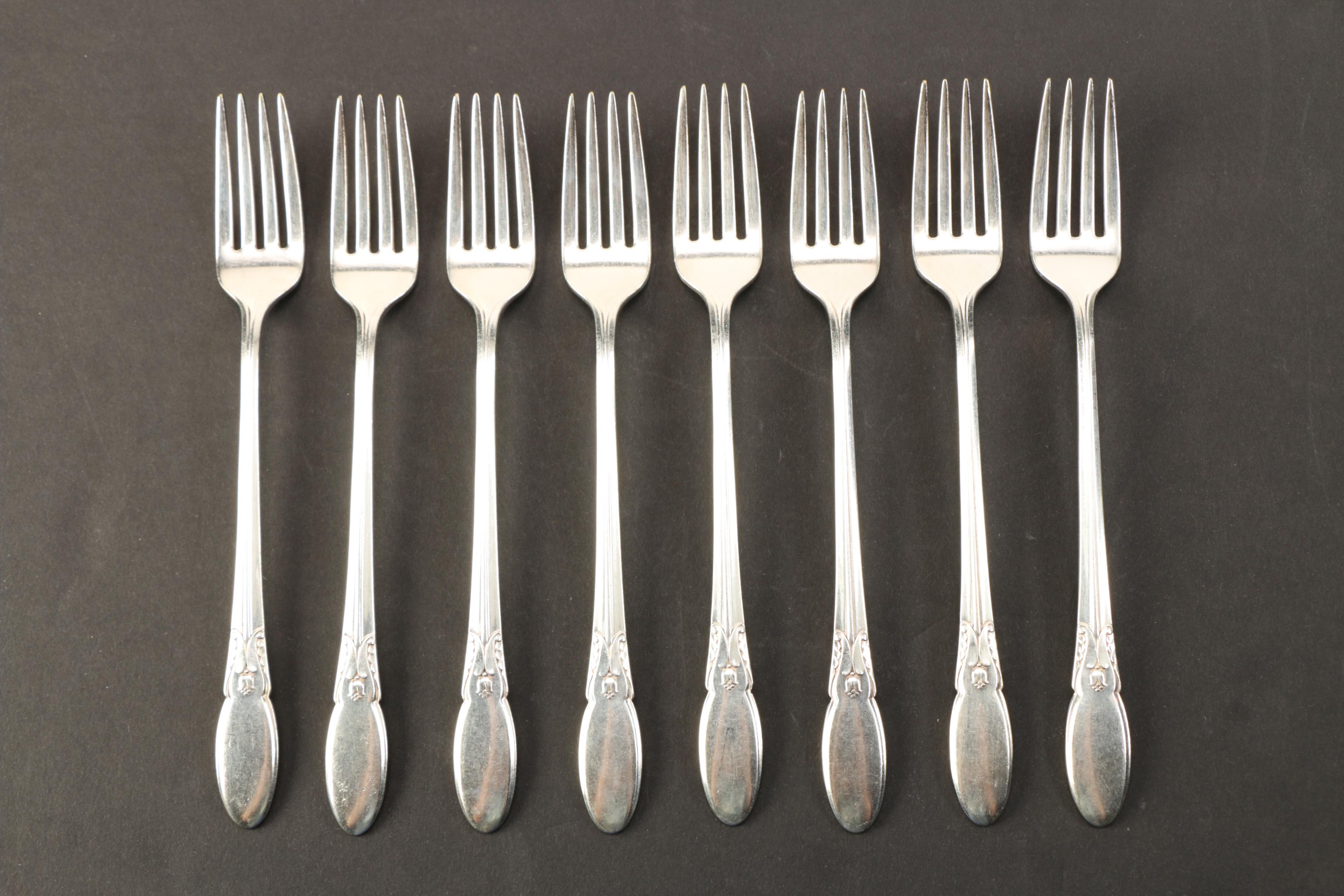 Alvin Silver Plate "Cameo" Flatware