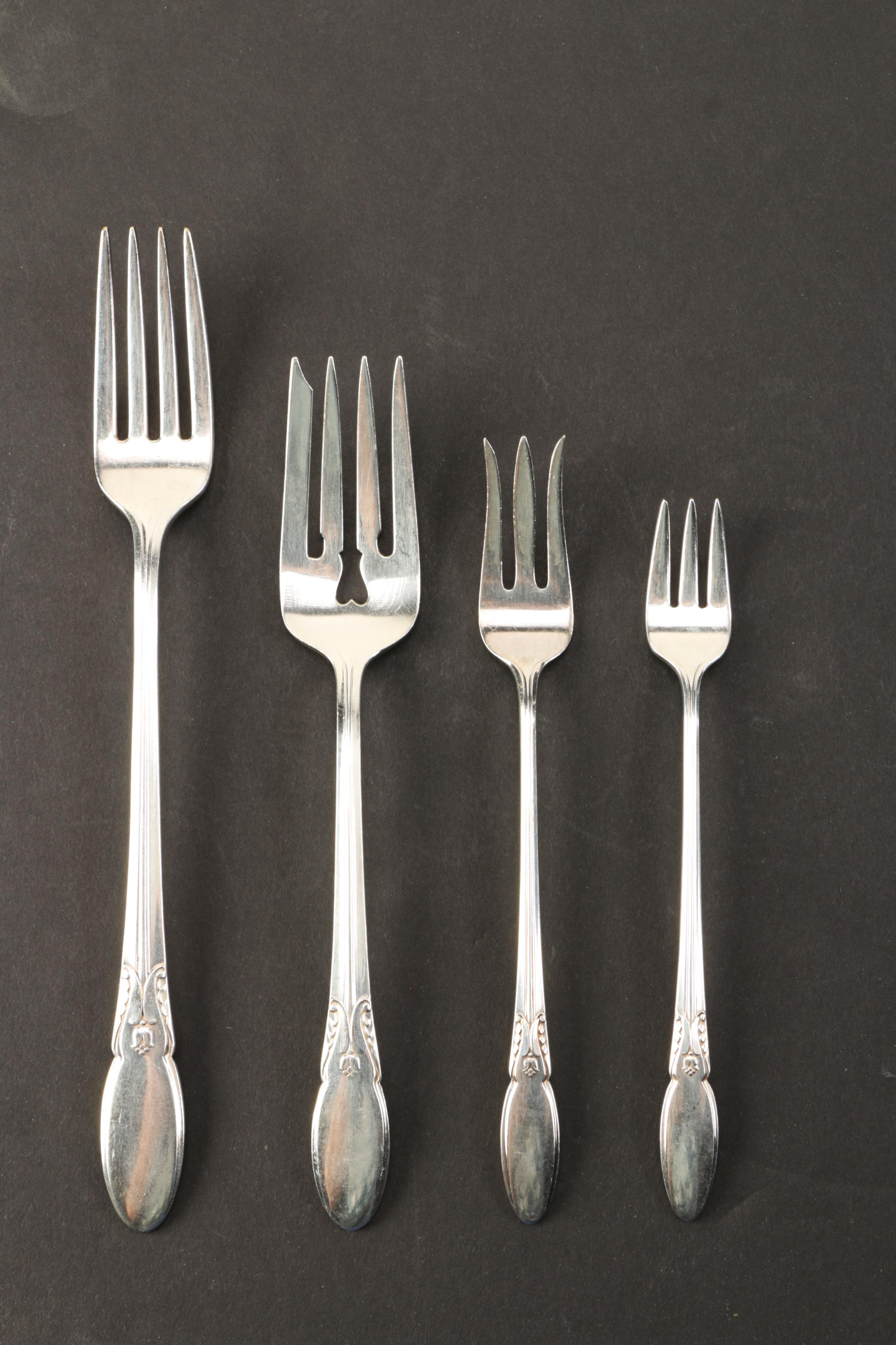 Alvin Silver Plate "Cameo" Flatware