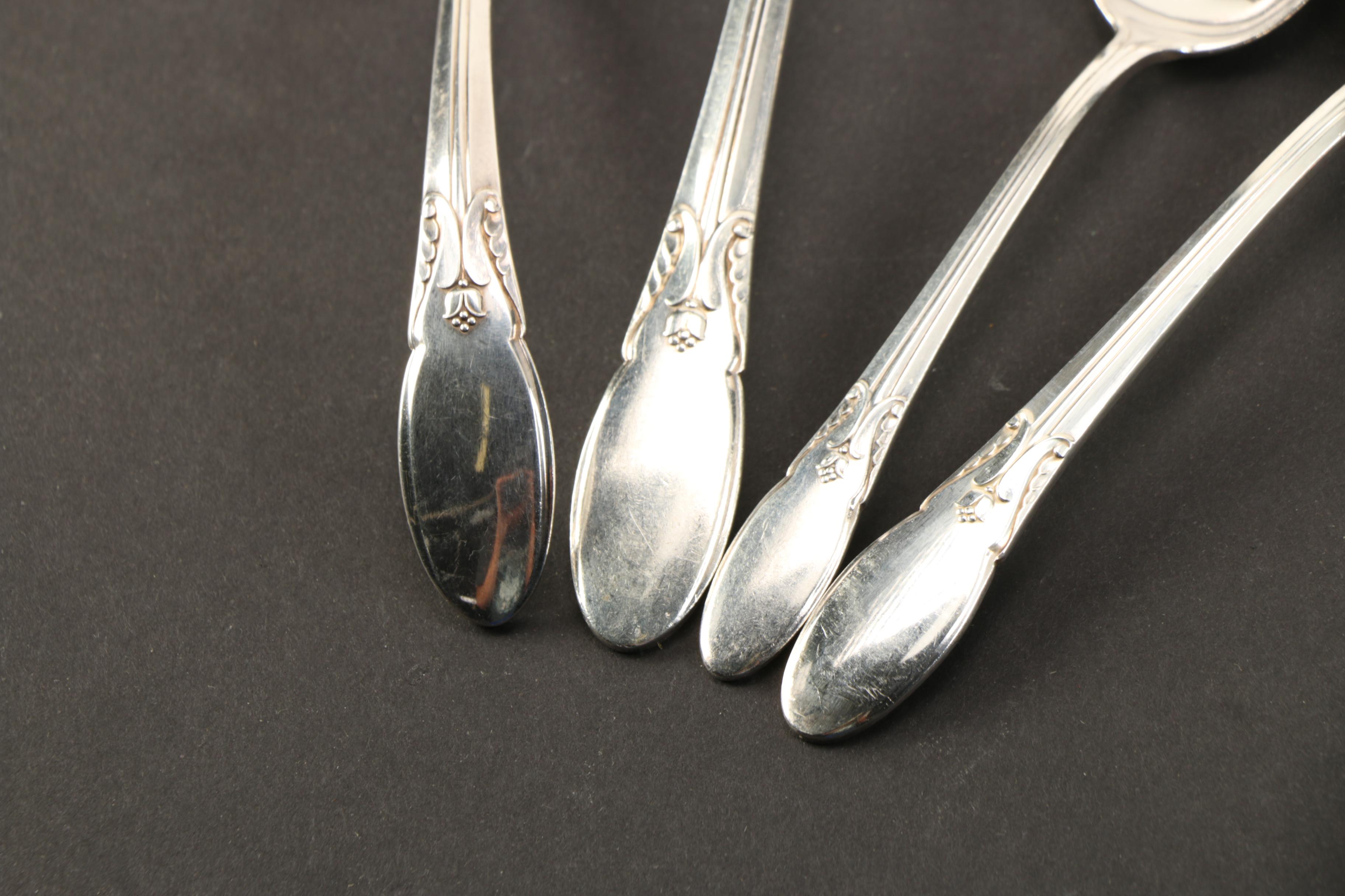 Alvin Silver Plate "Cameo" Flatware