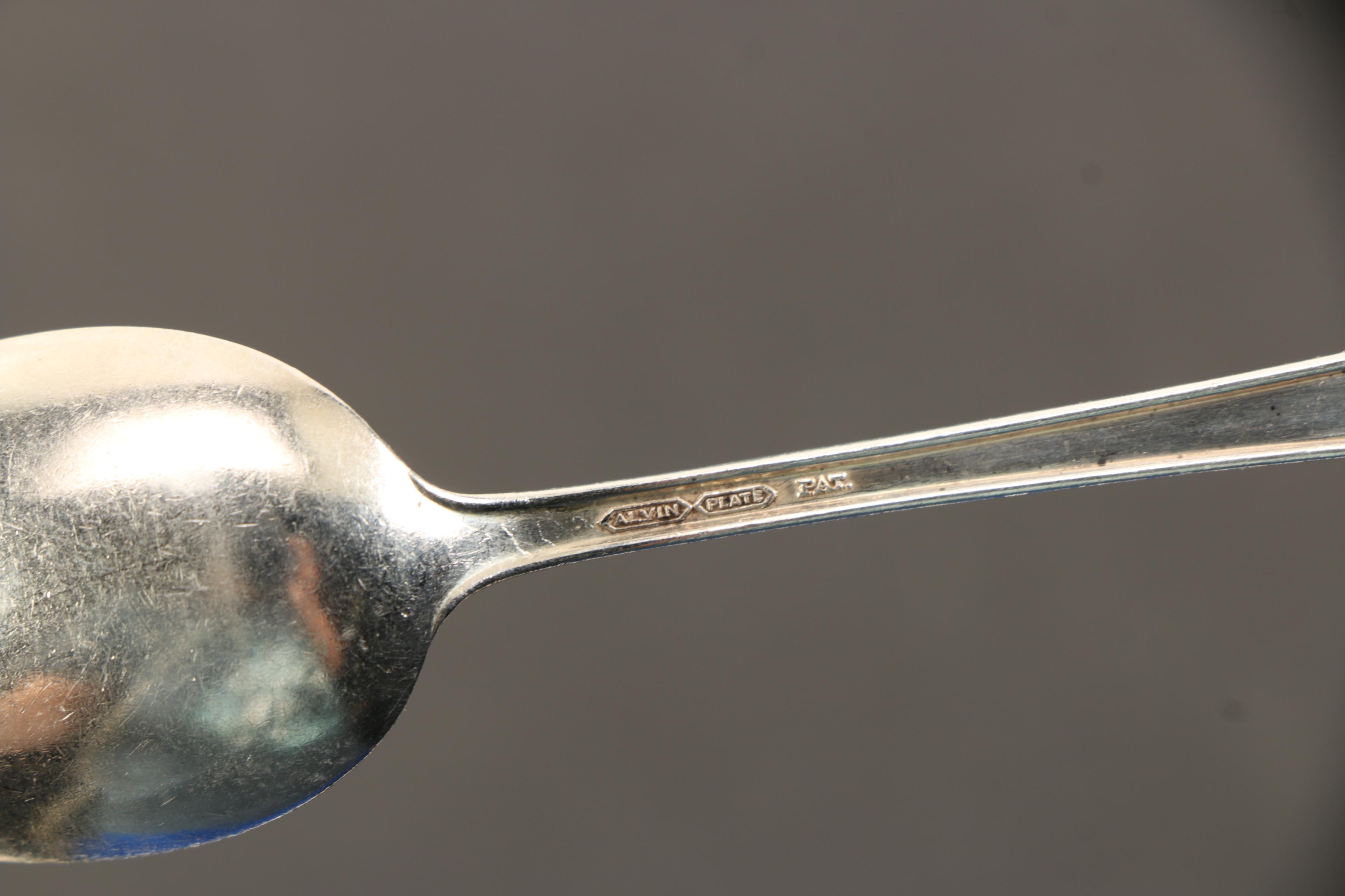 Alvin Silver Plate "Cameo" Flatware