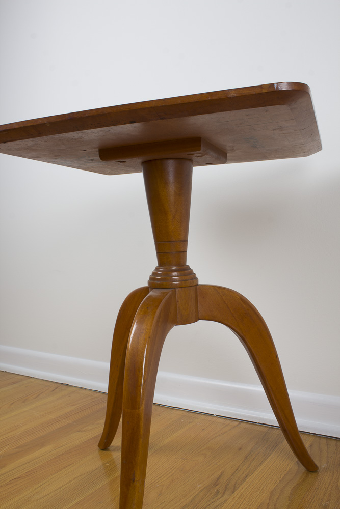 Mid-Century Spider Leg Pedestal Side Table