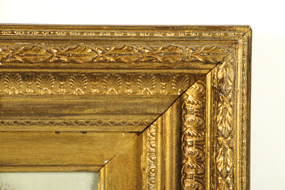 H. King Oil Painting on Canvas of Mill Scene