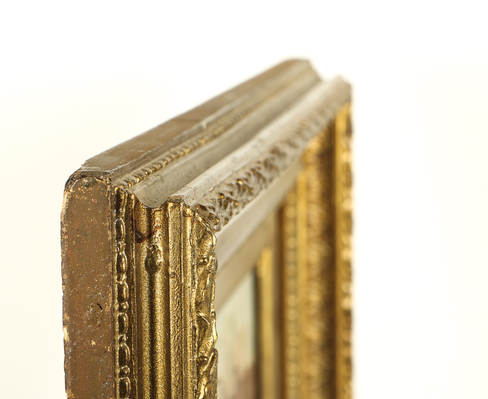 H. King Oil Painting on Canvas of Mill Scene