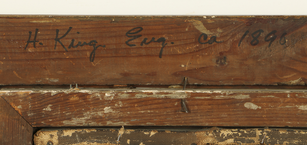 H. King Oil Painting on Canvas of Mill Scene