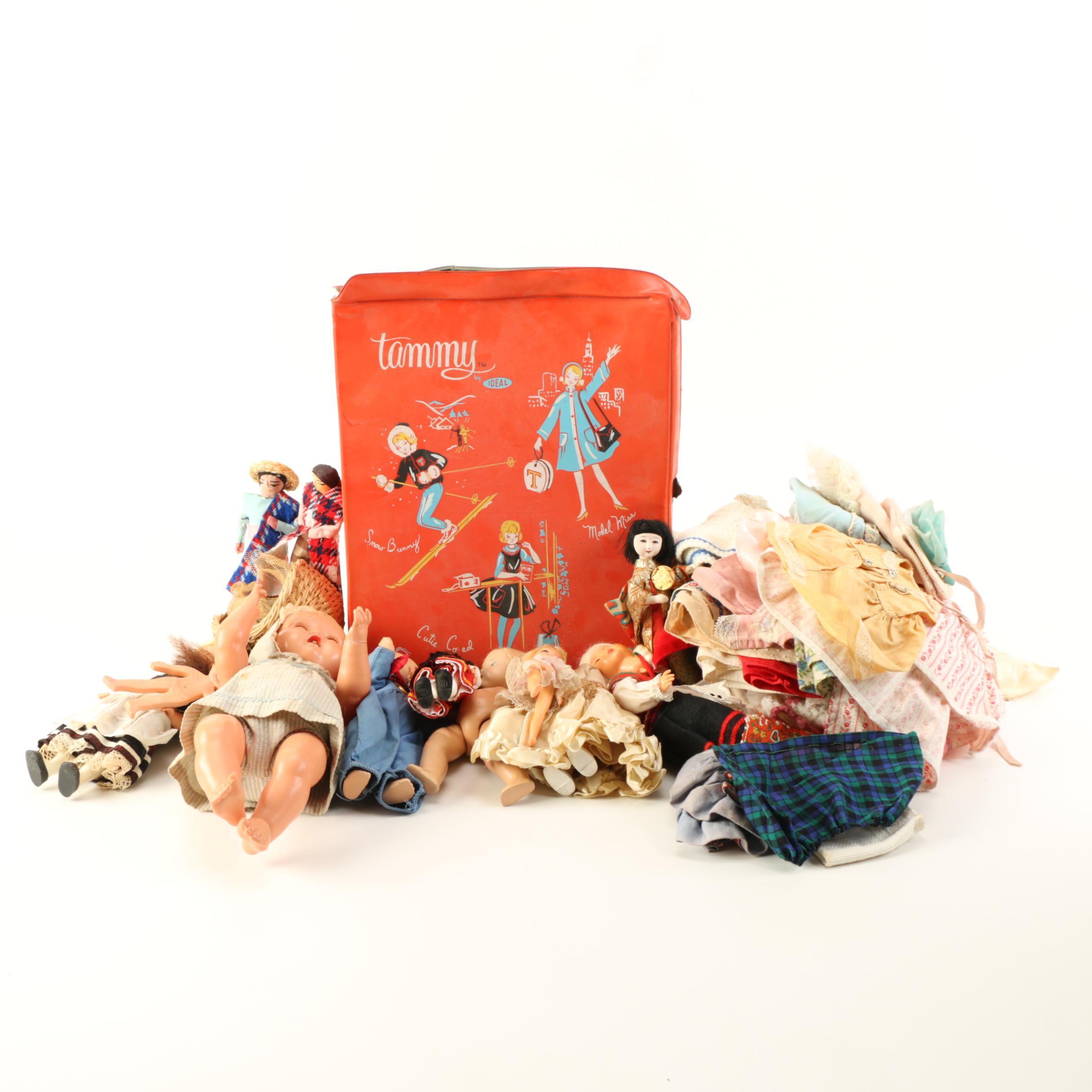 Asssorted Dolls and Doll Clothing