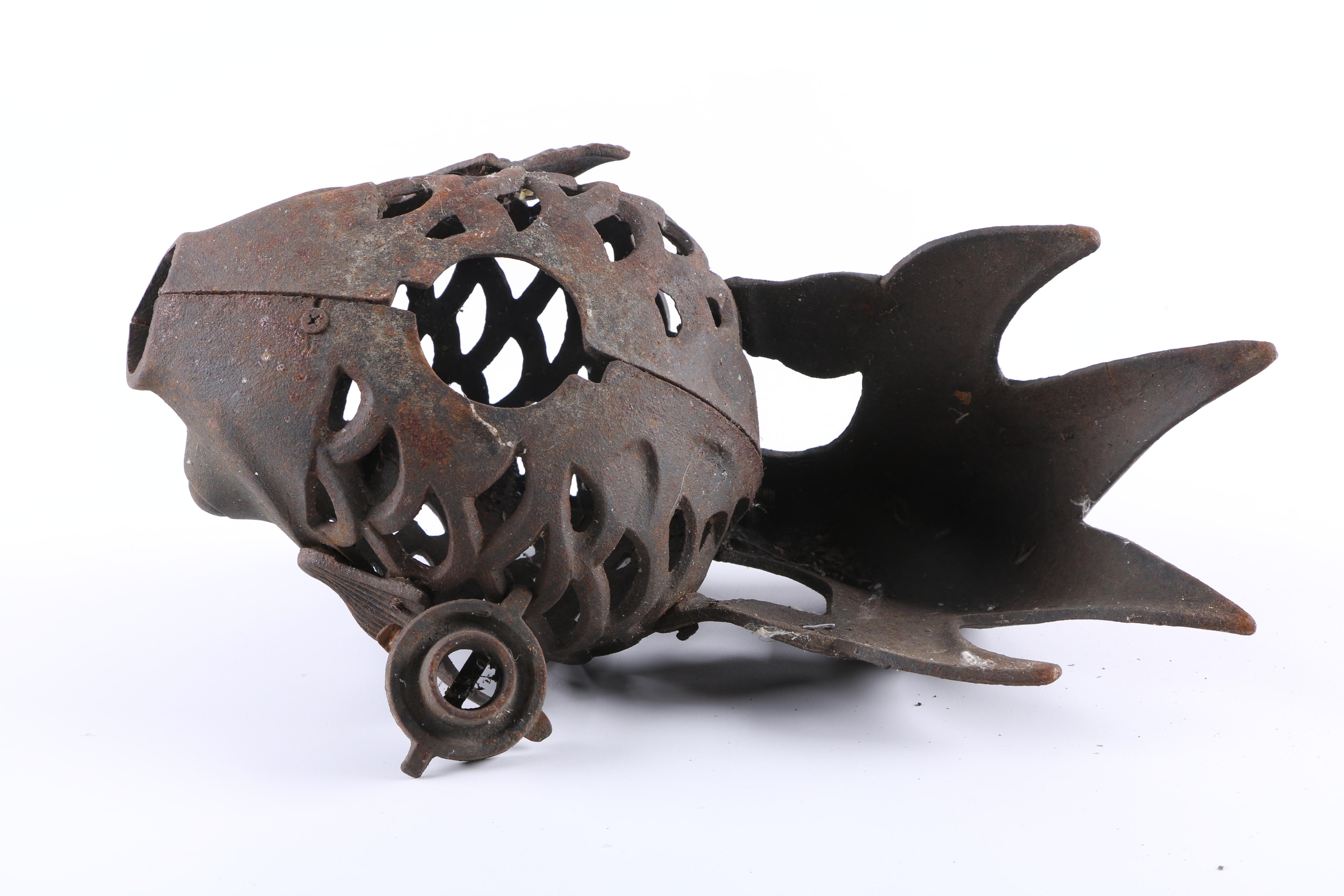 Cast Iron Goldfish Candle Lantern