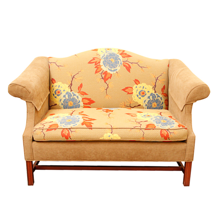 Upholstered Camelback Loveseat by Pennsylvania House