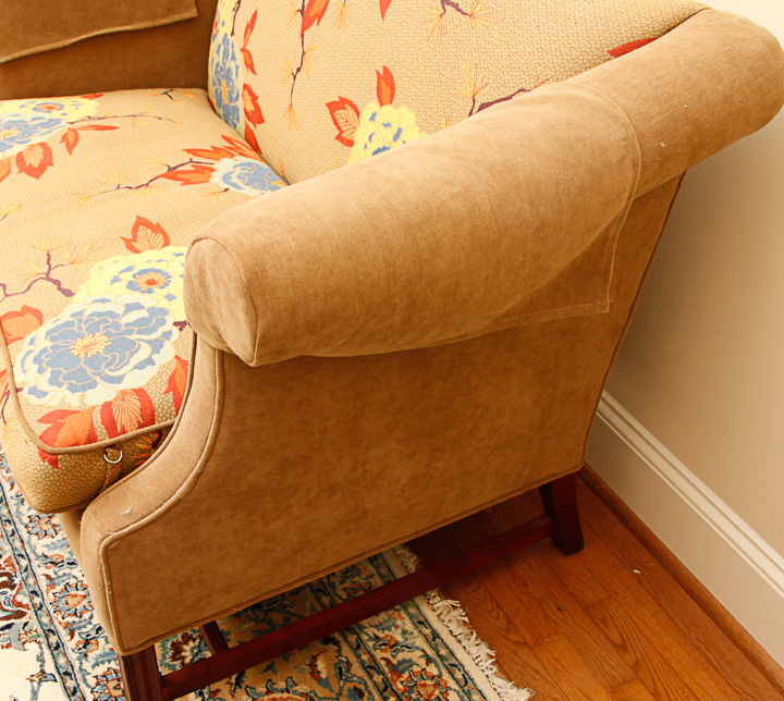 Upholstered Camelback Loveseat by Pennsylvania House