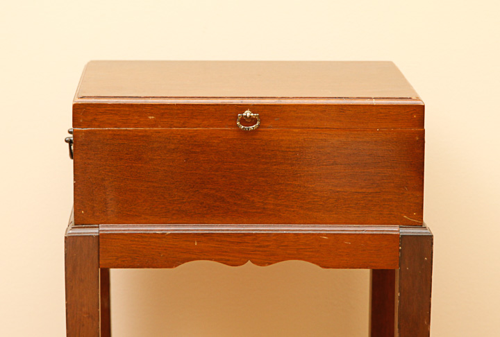 Small Cherry Chest on Stand