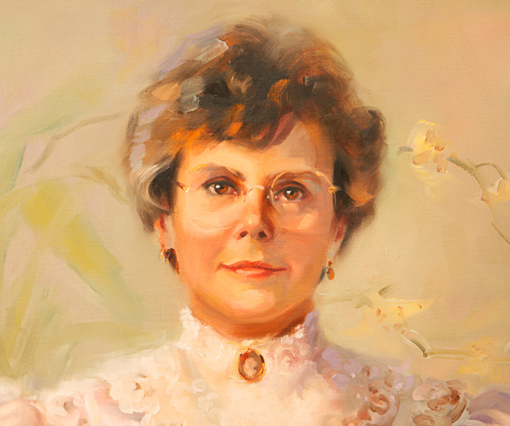 Ann Manry Kenyon Oil Painting on Canvas of Woman