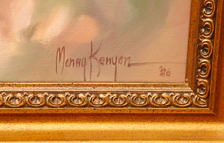 Ann Manry Kenyon Oil Painting on Canvas of Woman